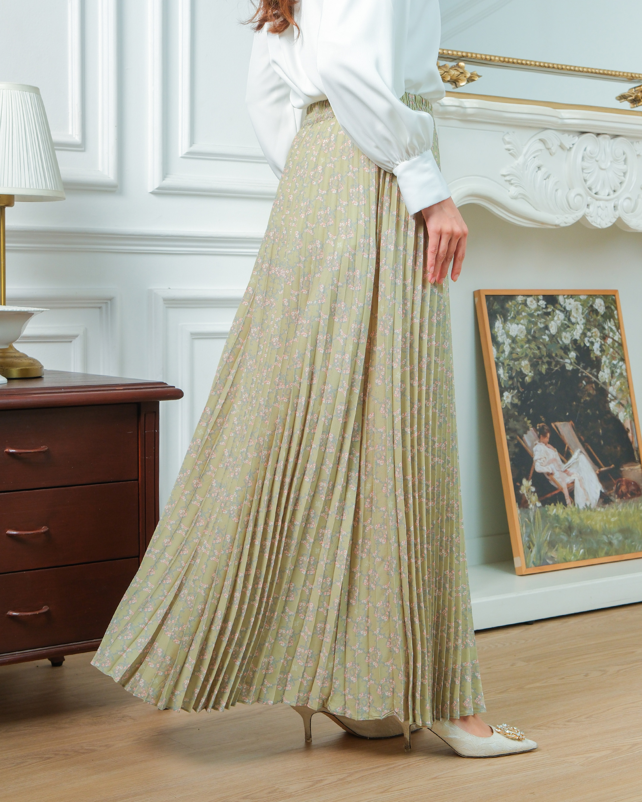 CALULLA SKIRT - MATCHA