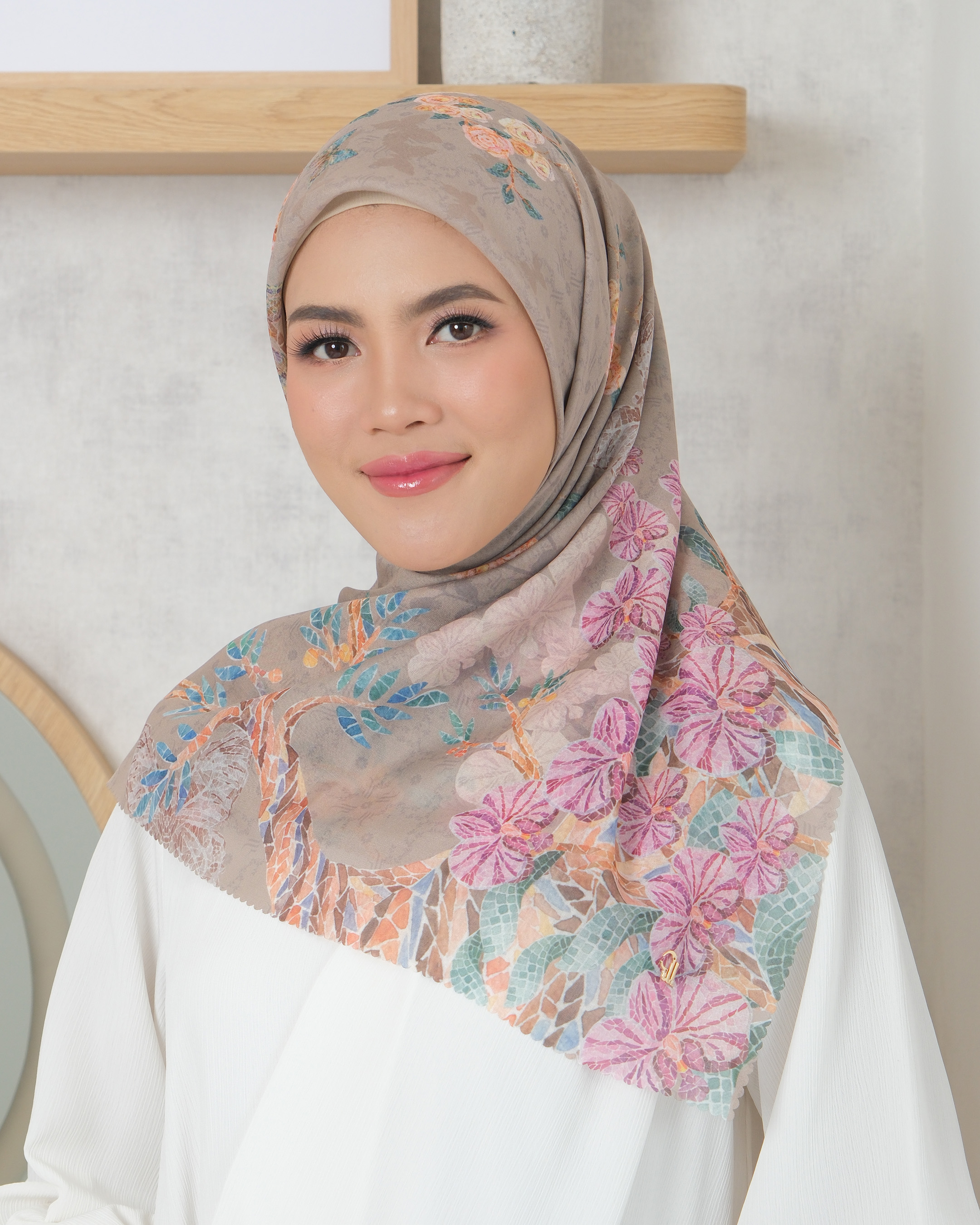 CALULLA SCARF - GRAY