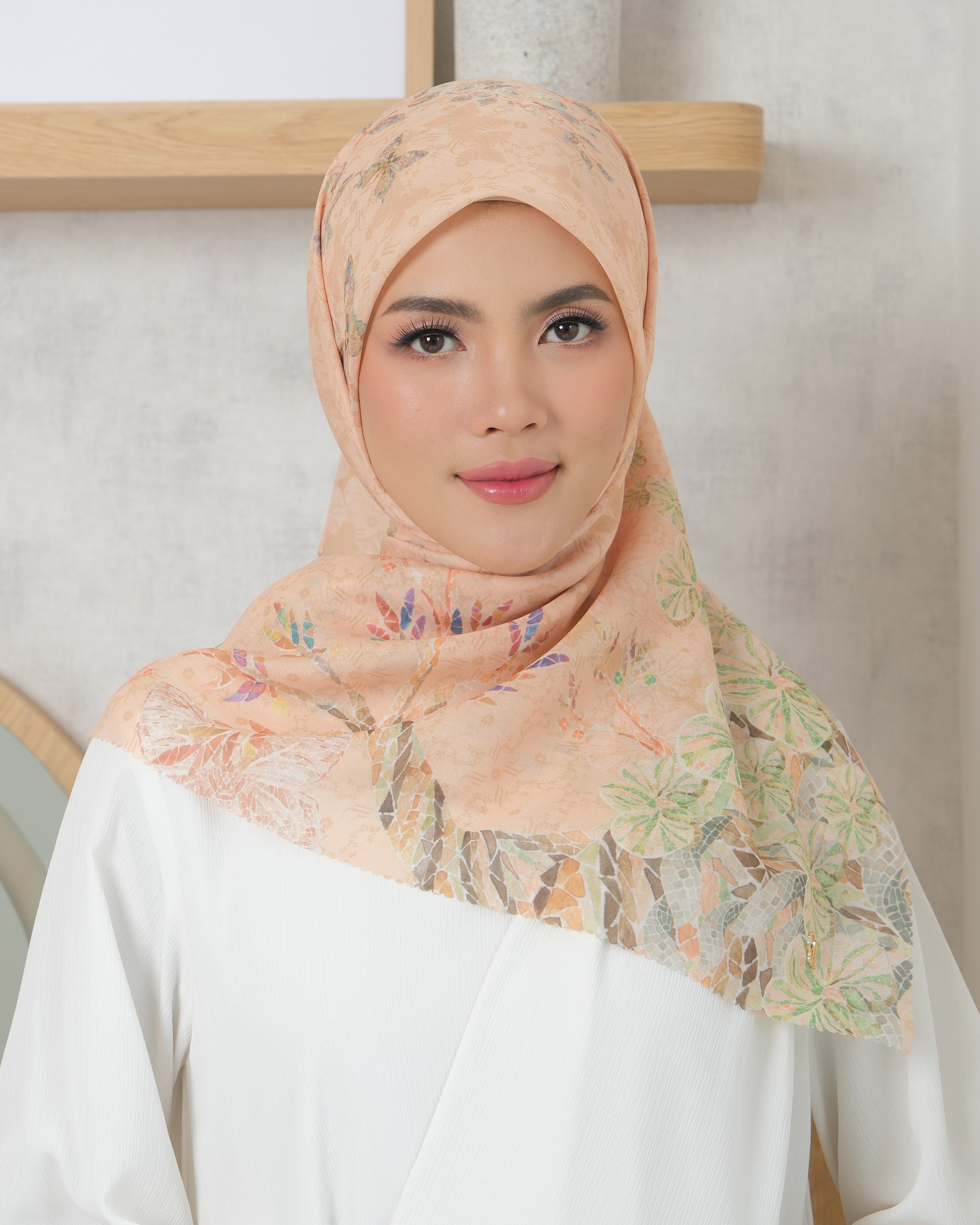 CALULLA SCARF - PEACH