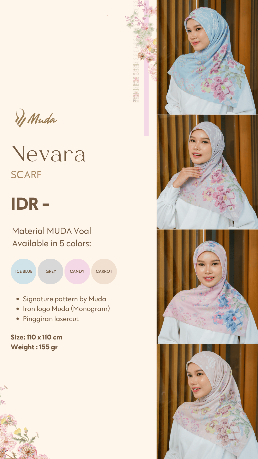 NAVARA SCARF - CARROT