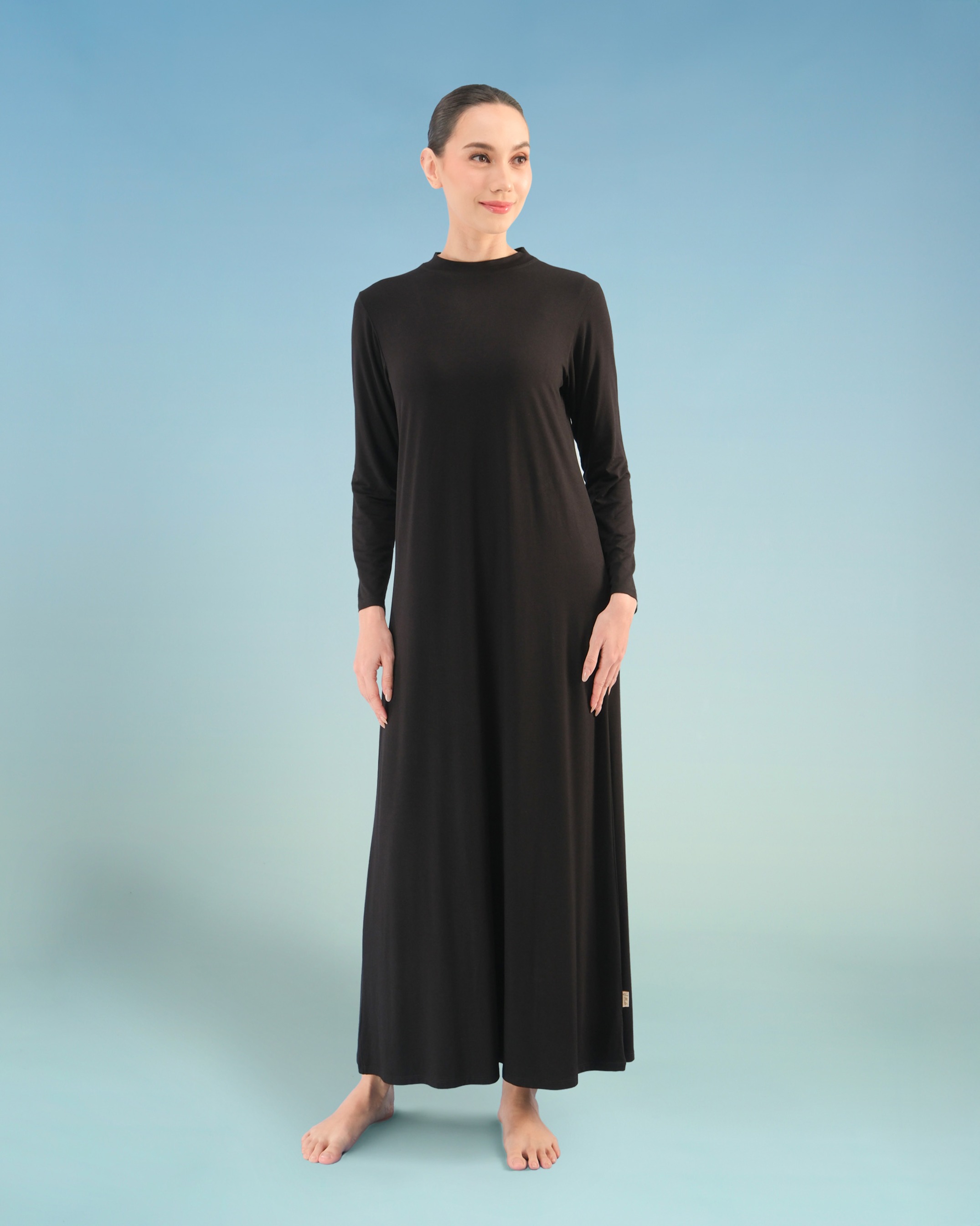 BALENS LONGSLEEVE DRESS INNER - BLACK