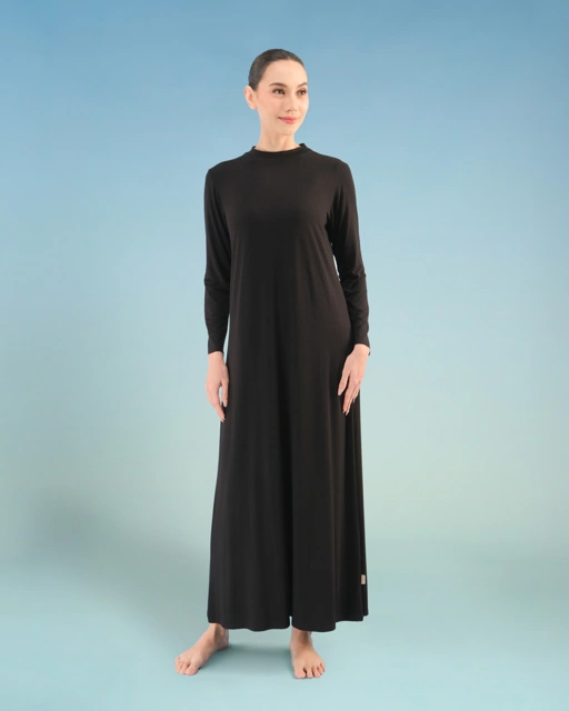 BALENS LONGSLEEVE DRESS INNER - BLACK