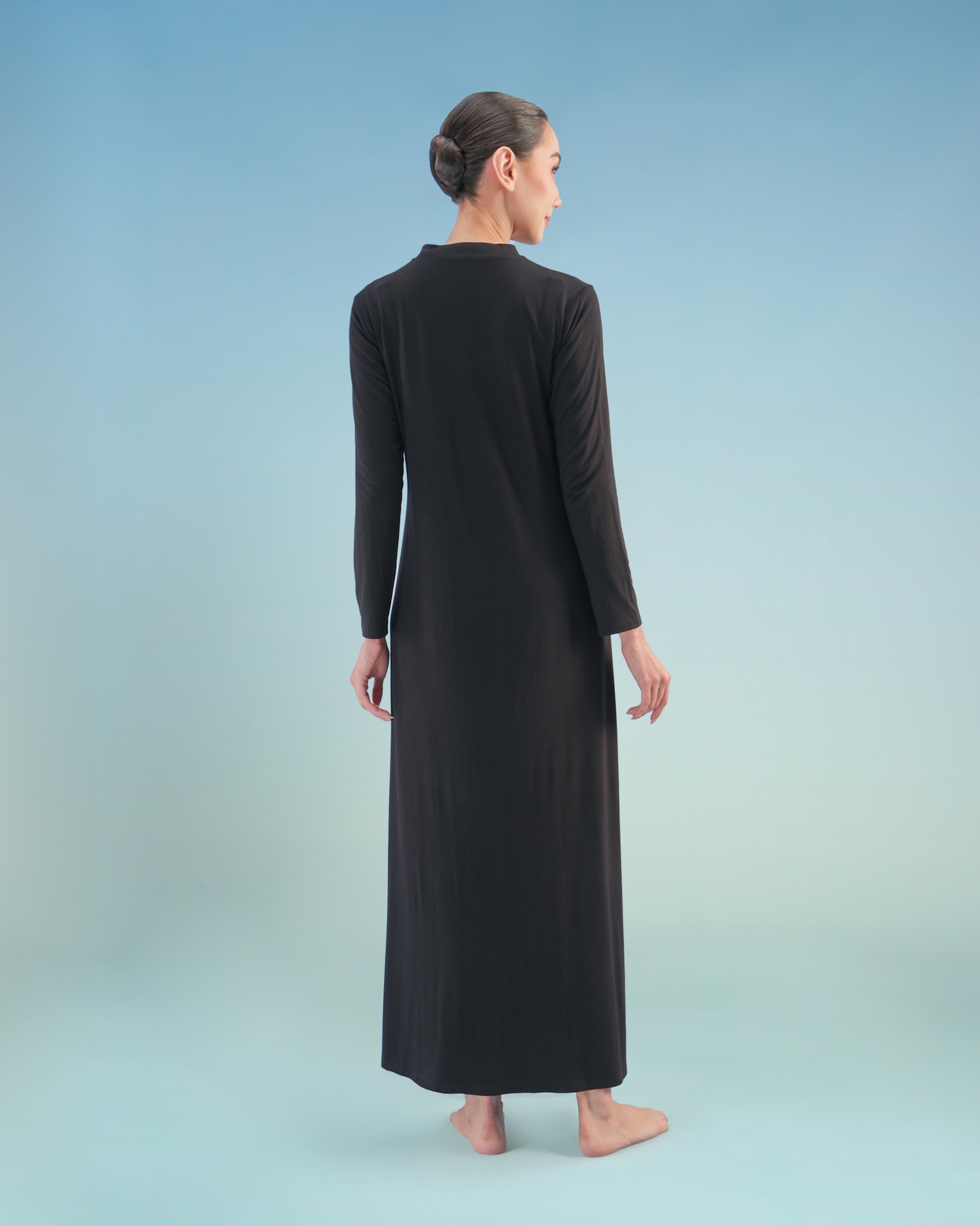 BALENS LONGSLEEVE DRESS INNER - BLACK