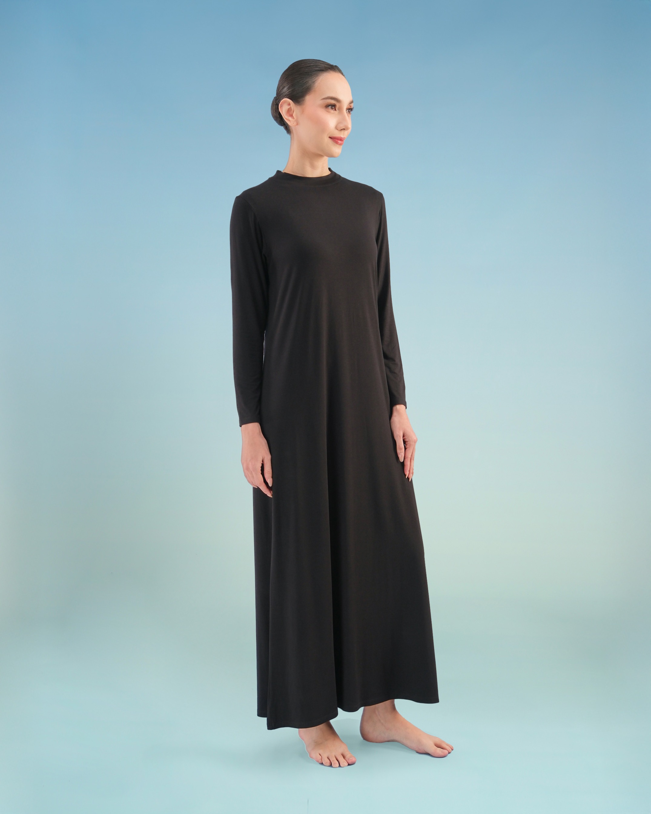 BALENS LONGSLEEVE DRESS INNER - BLACK