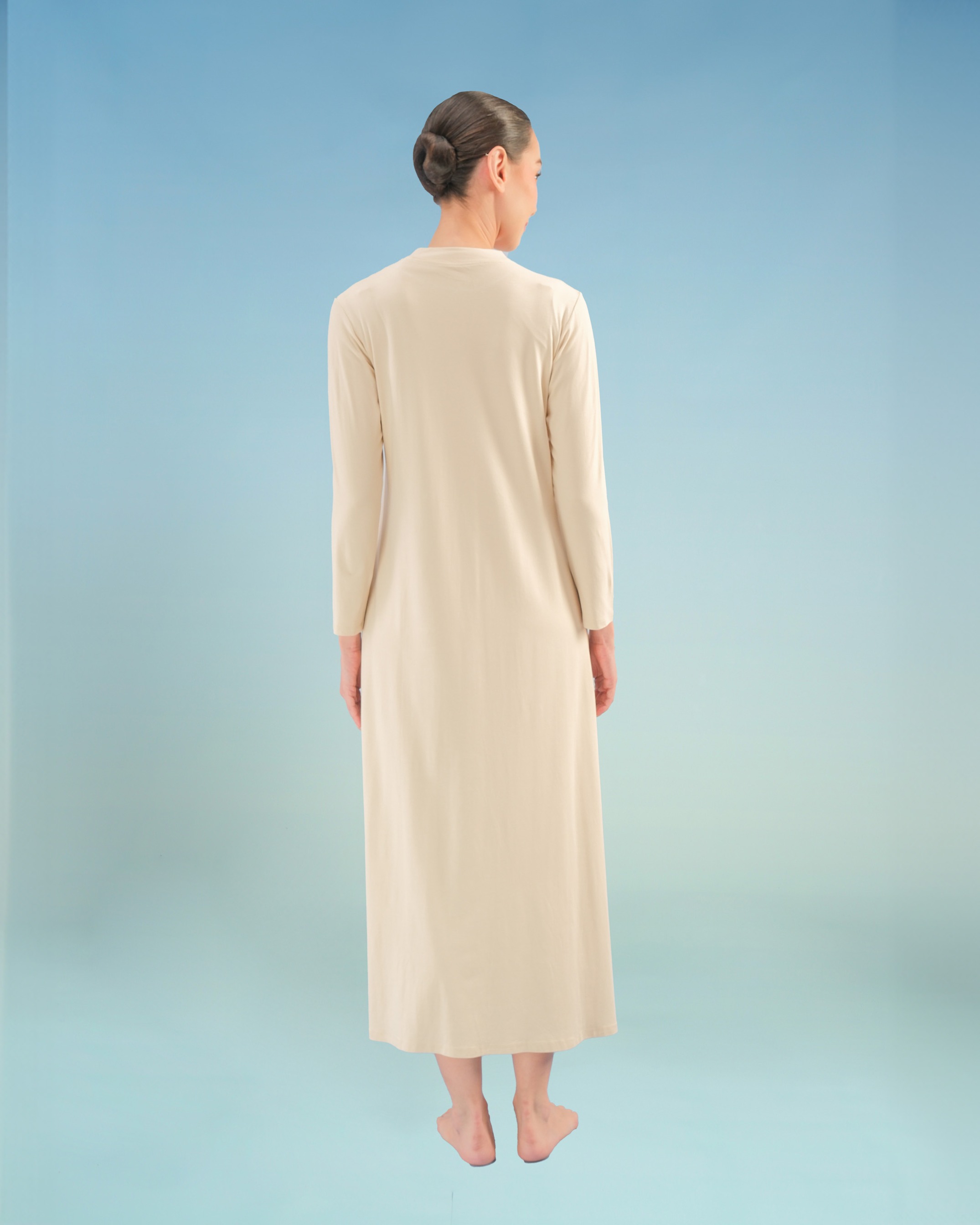 BALENS LONGSLEEVE DRESS INNER - CREAM