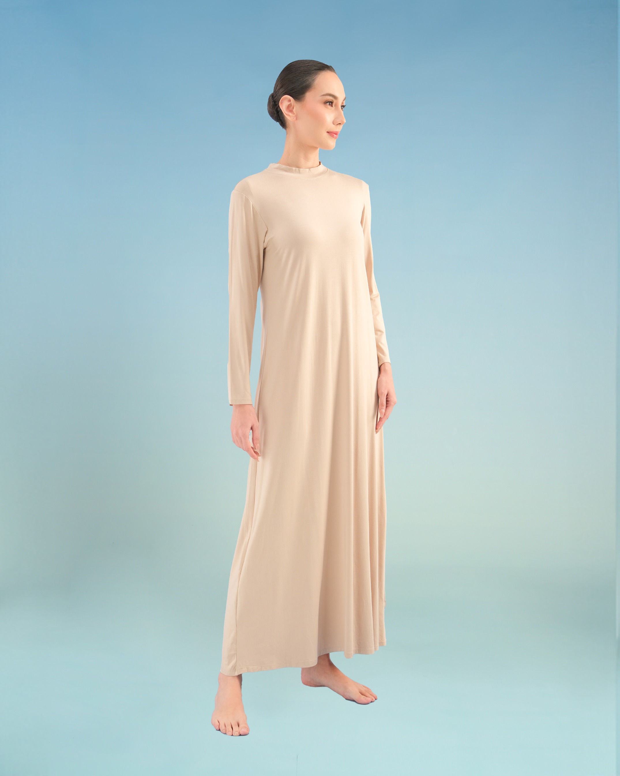 BALENS LONGSLEEVE DRESS INNER - CREAM