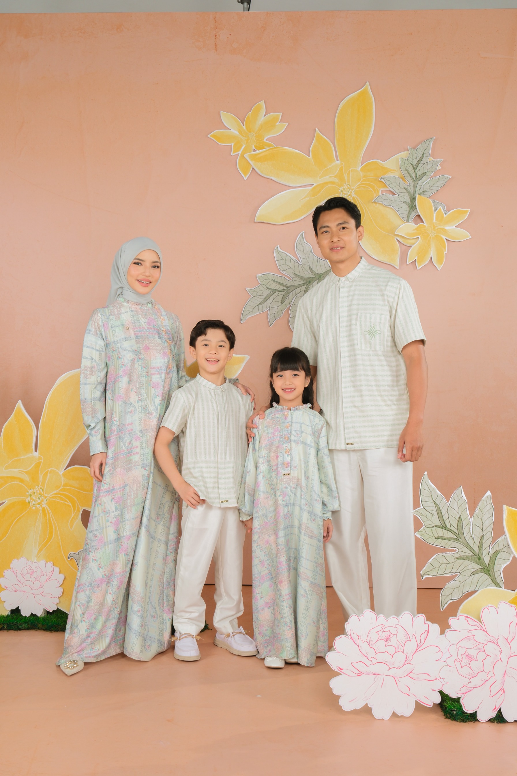NAYYALA DRESS ANAK - GREEN