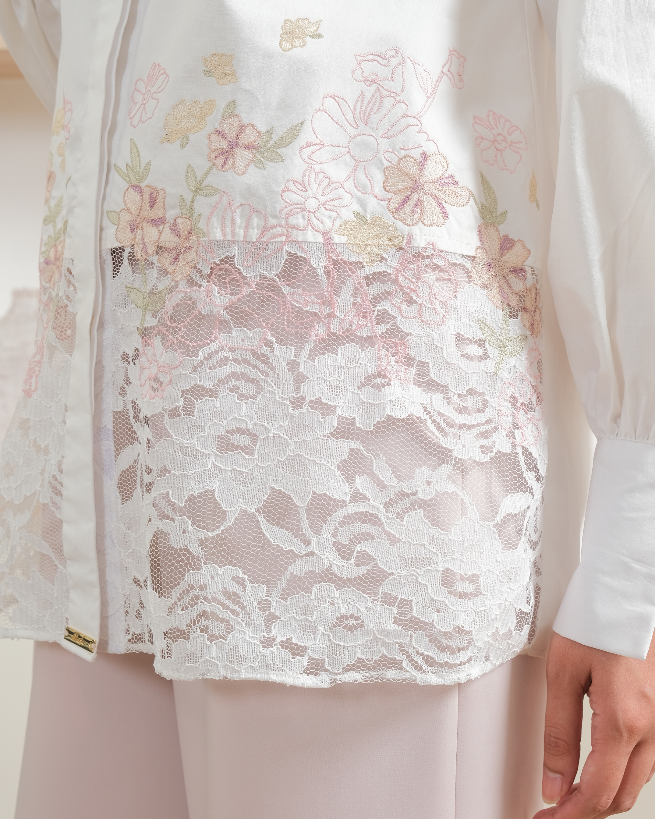 FLEUR SHIRT - BROKENWHITE