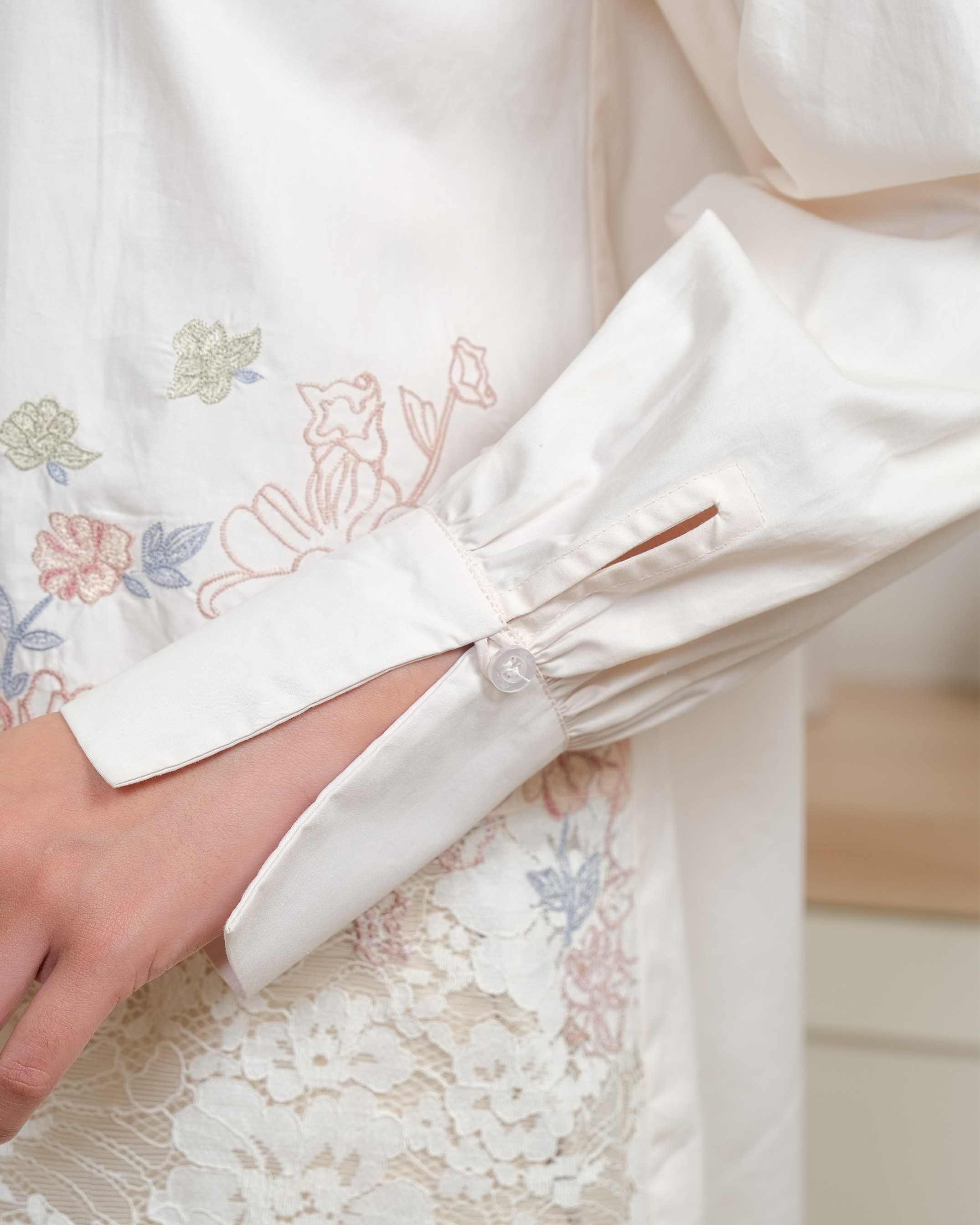 FLEUR SHIRT - BUTTERCREAM