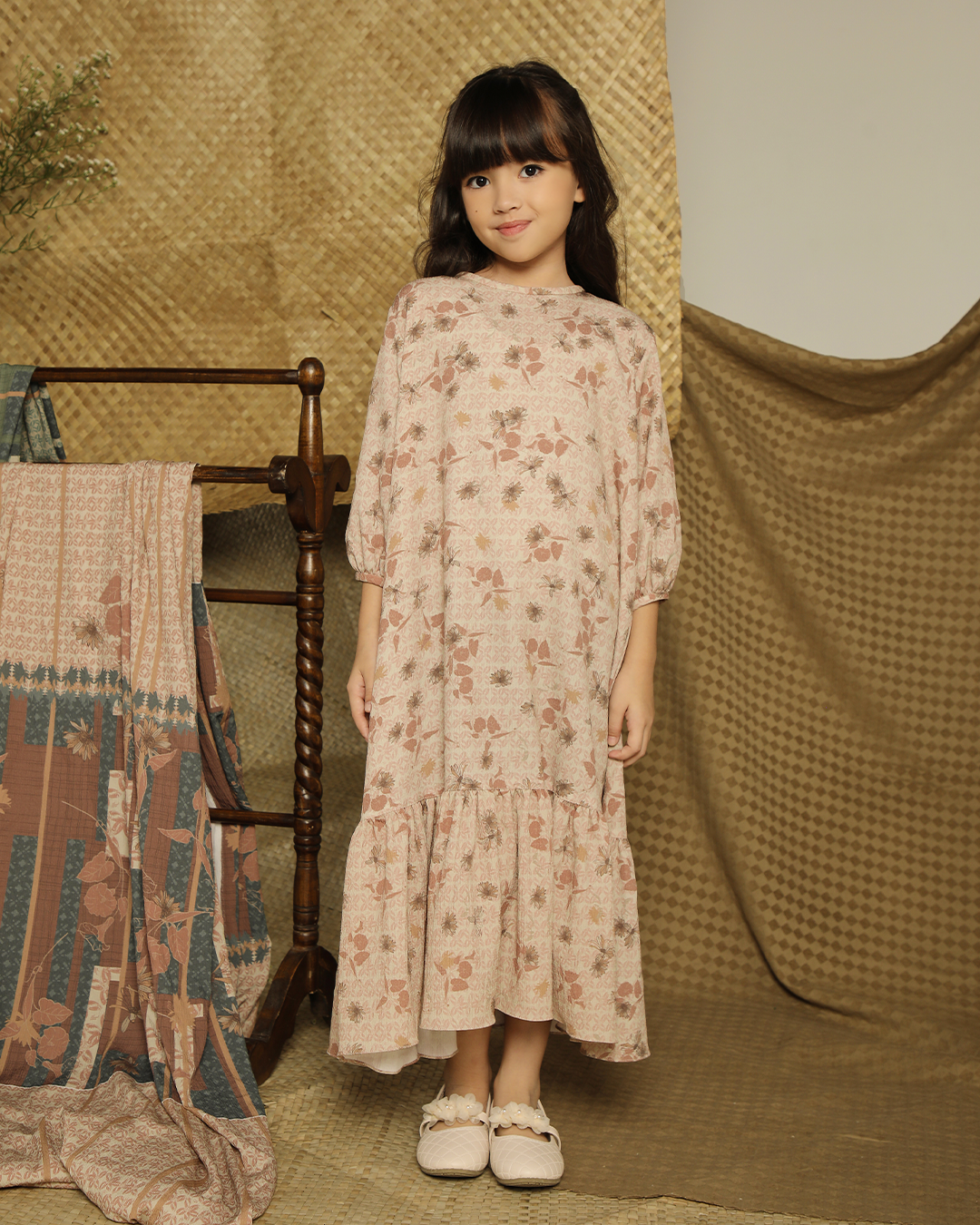 ISHWARI DRESS ANAK - REDWOOD