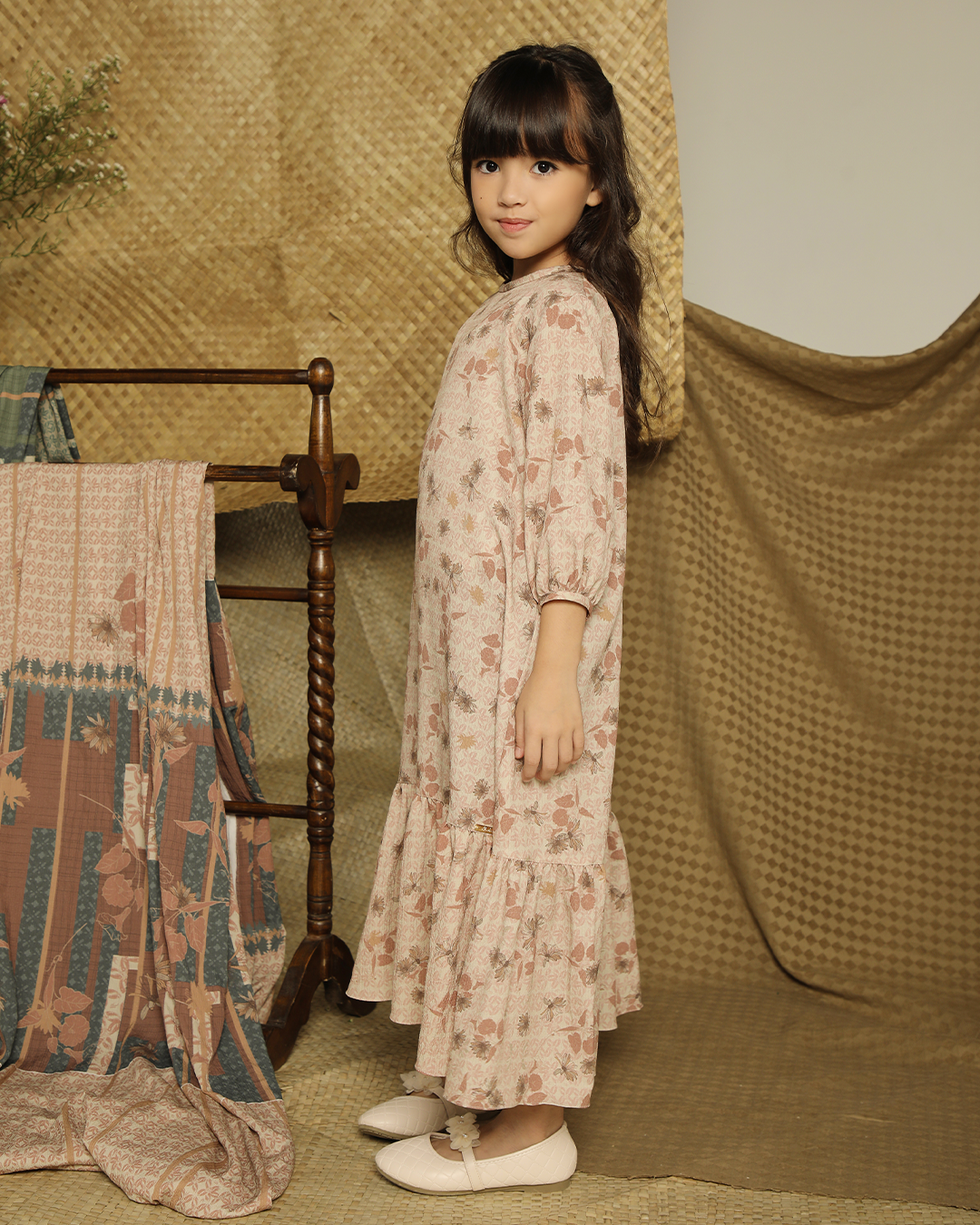 ISHWARI DRESS ANAK - REDWOOD