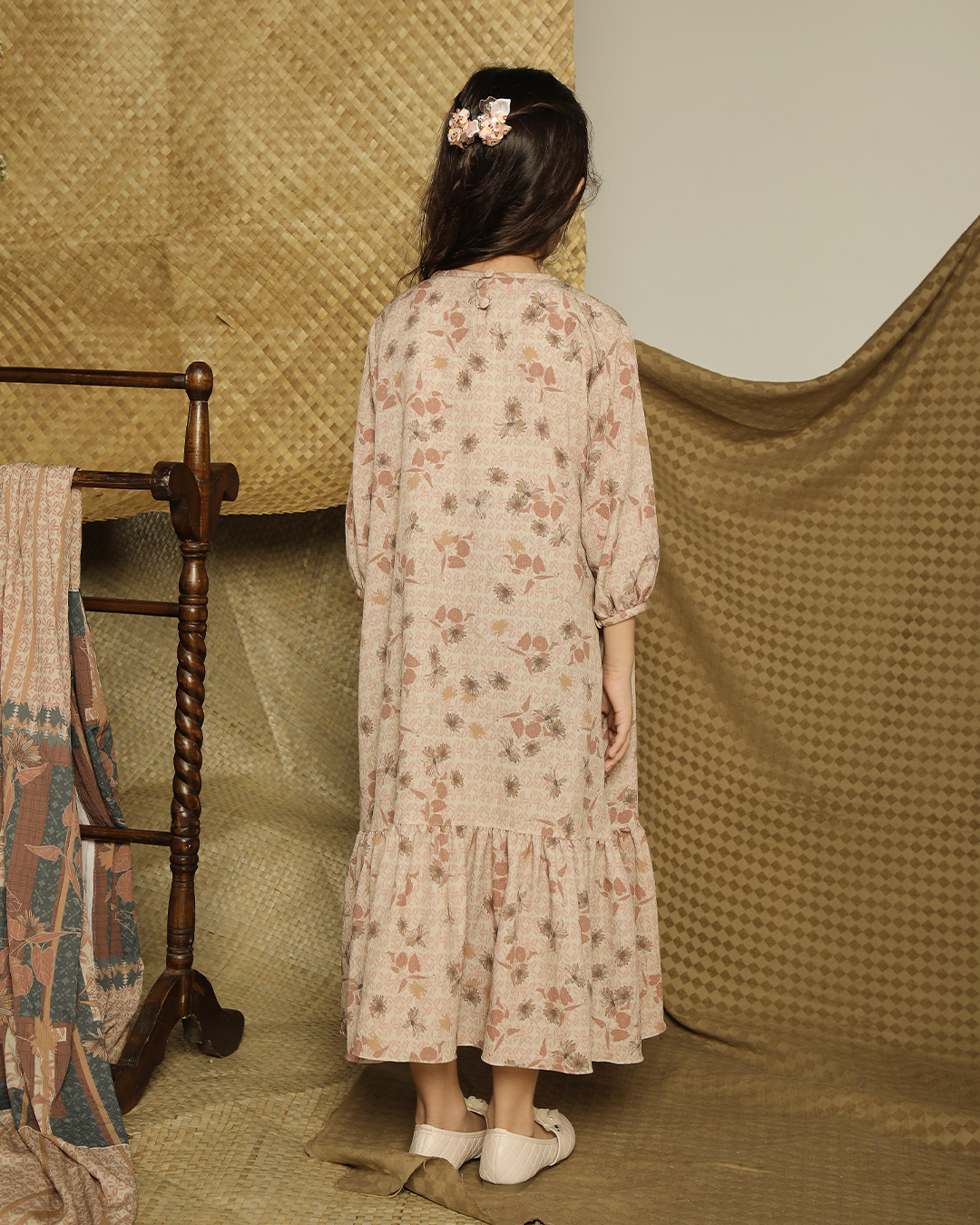 ISHWARI DRESS ANAK - REDWOOD