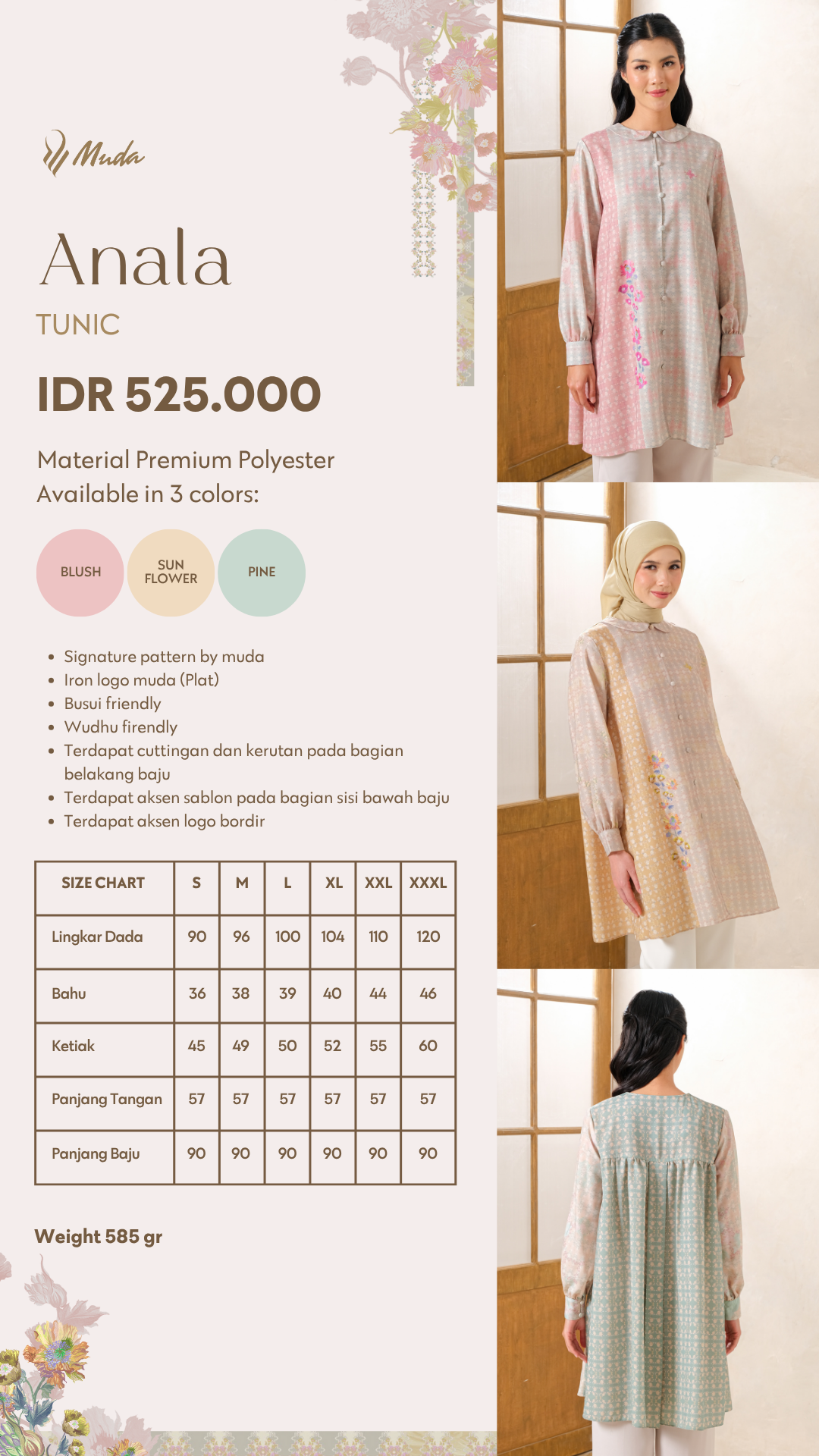 ANALA TUNIC - BLUSH