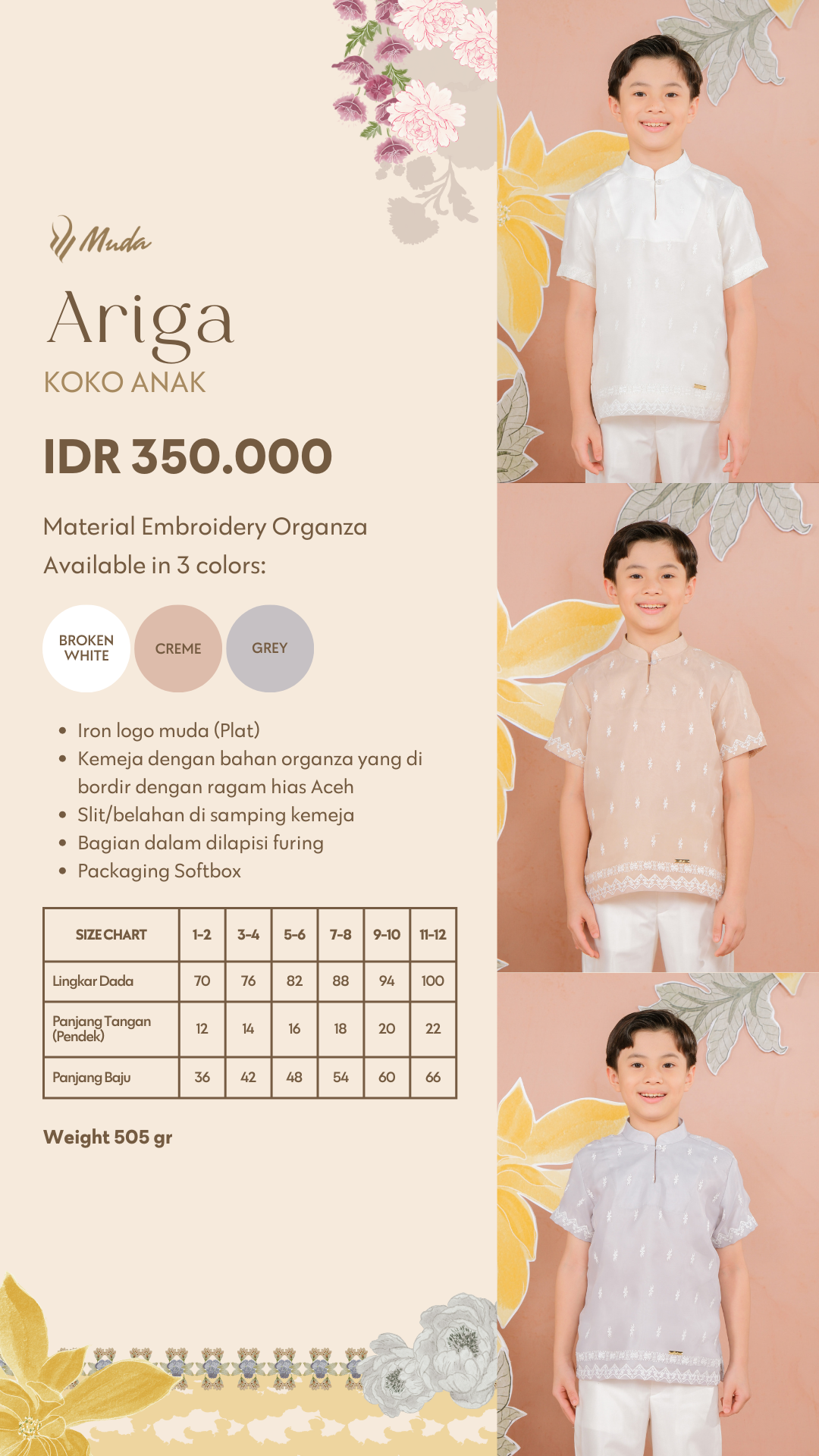 ARIGA KOKO ANAK - GREY