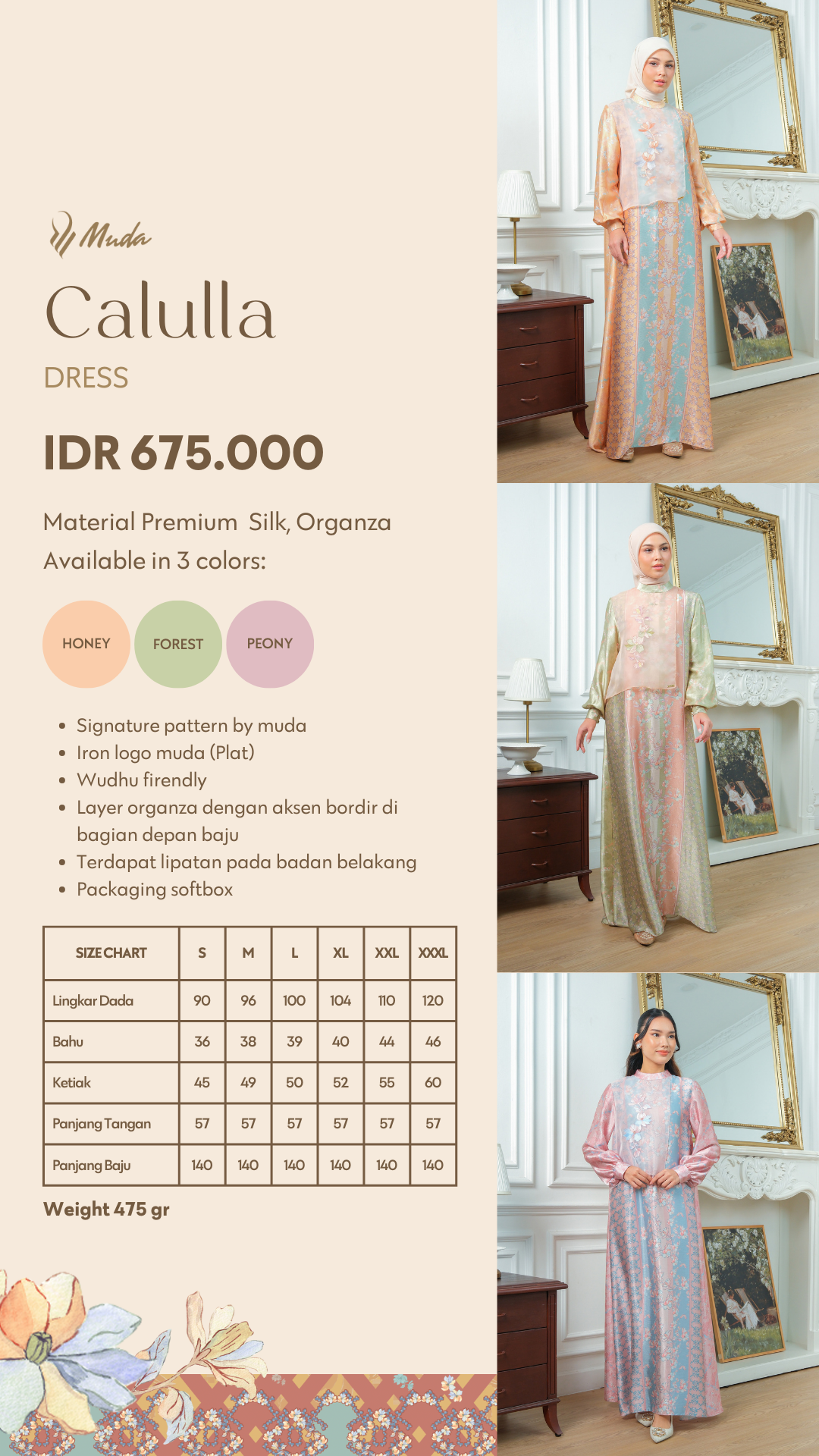 CALULLA DRESS - FOREST