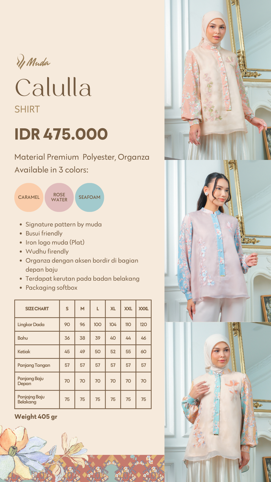 CALULLA SHIRT - ROSEWATER