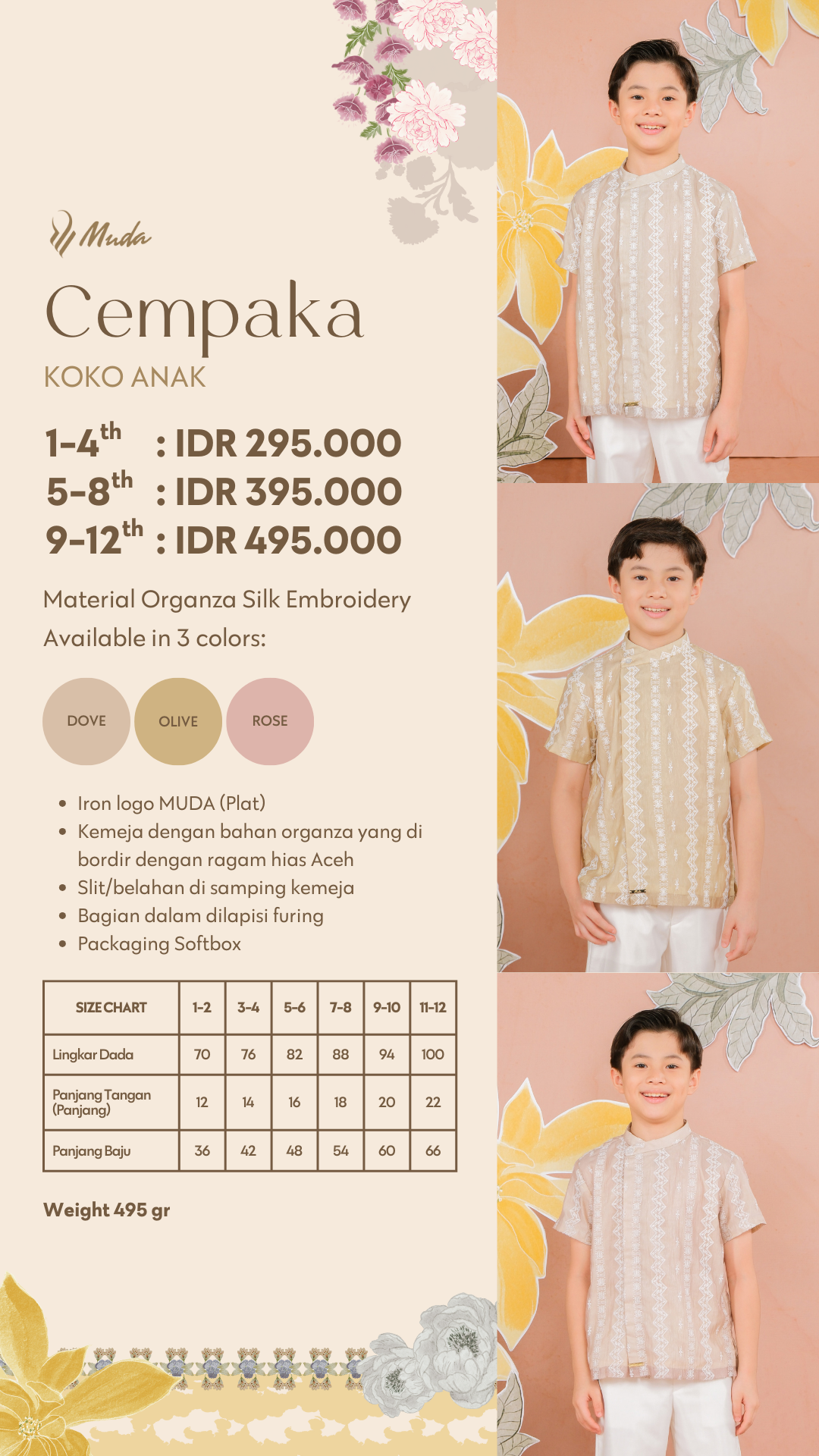 CEMPAKA KOKO ANAK - OLIVE