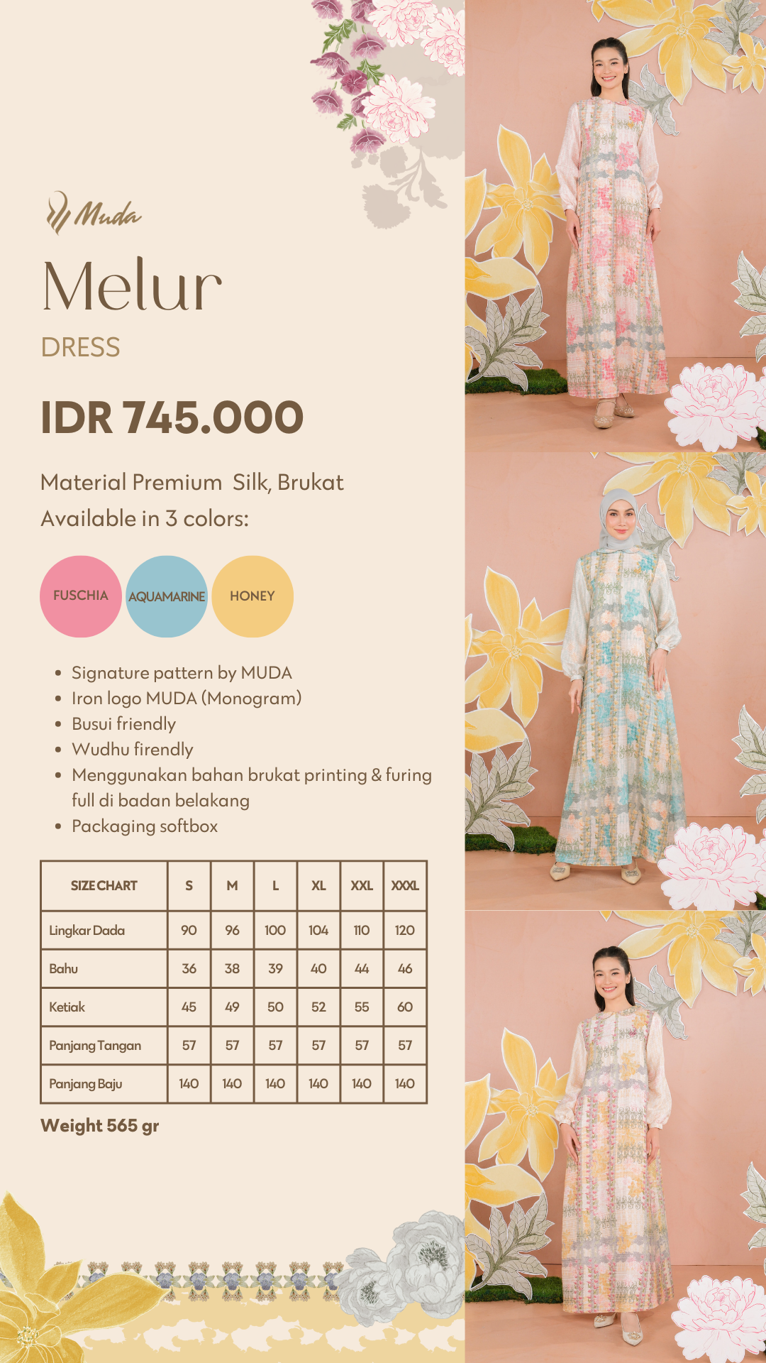 MELUR DRESS - FUSCHIA