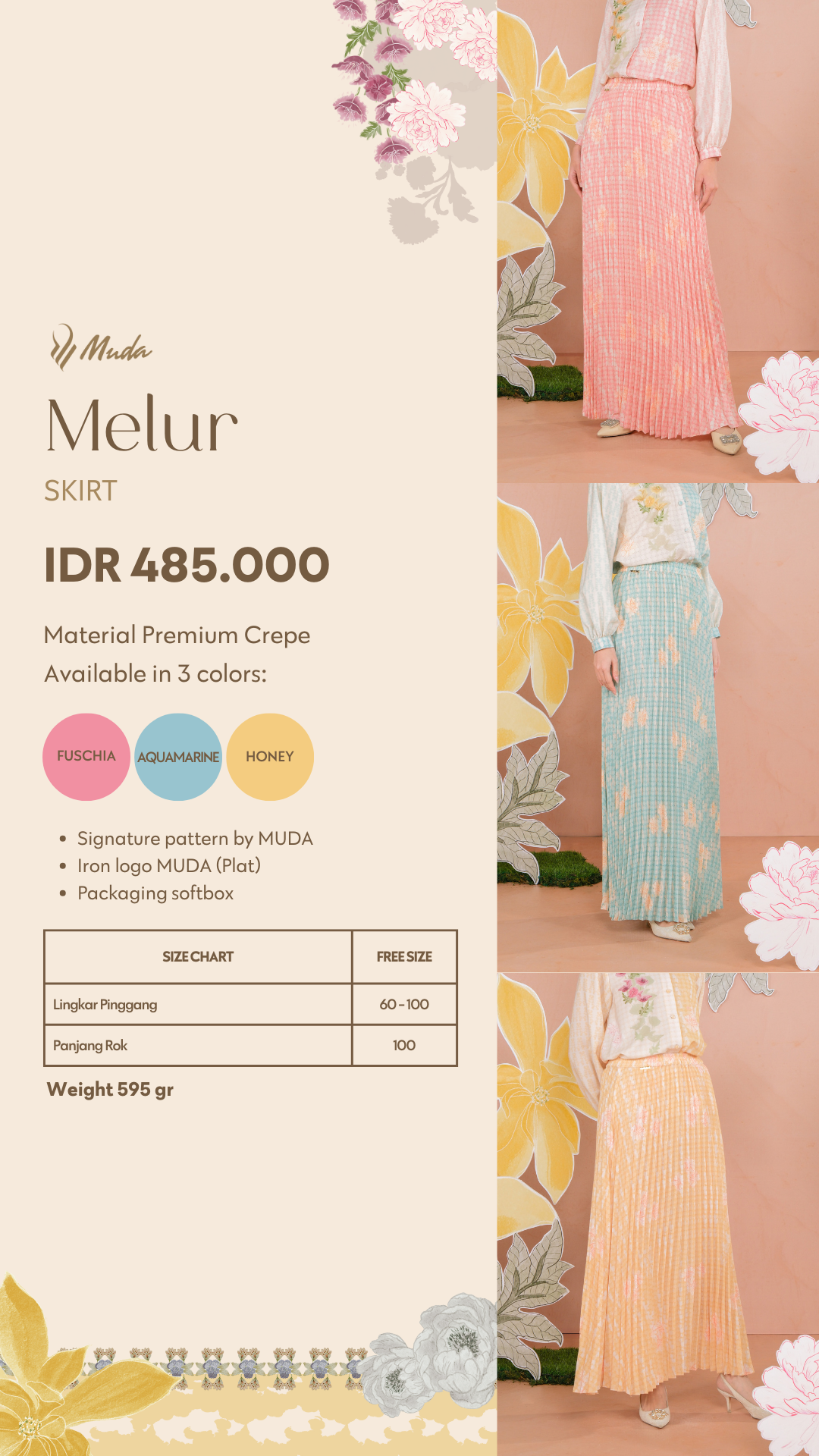 MELUR SKIRT - HONEY