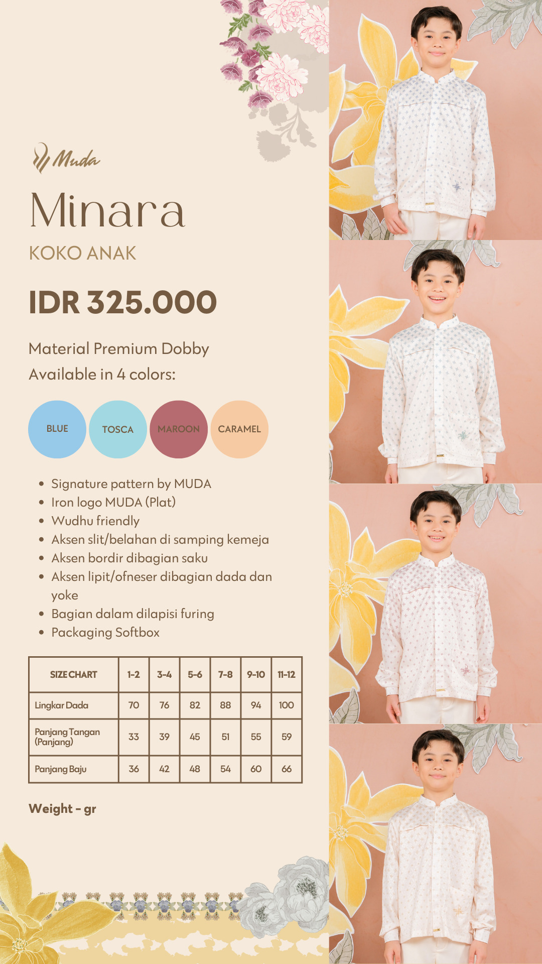 MINARA KOKO ANAK - BLUE