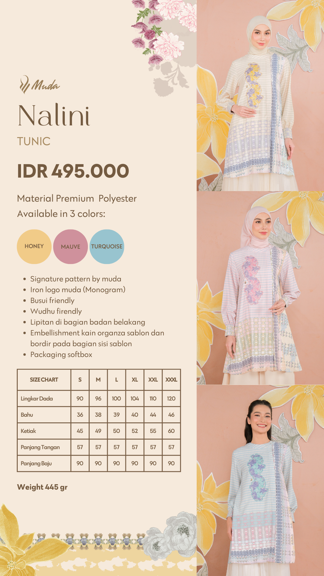 NALINI TUNIC - MAUVE