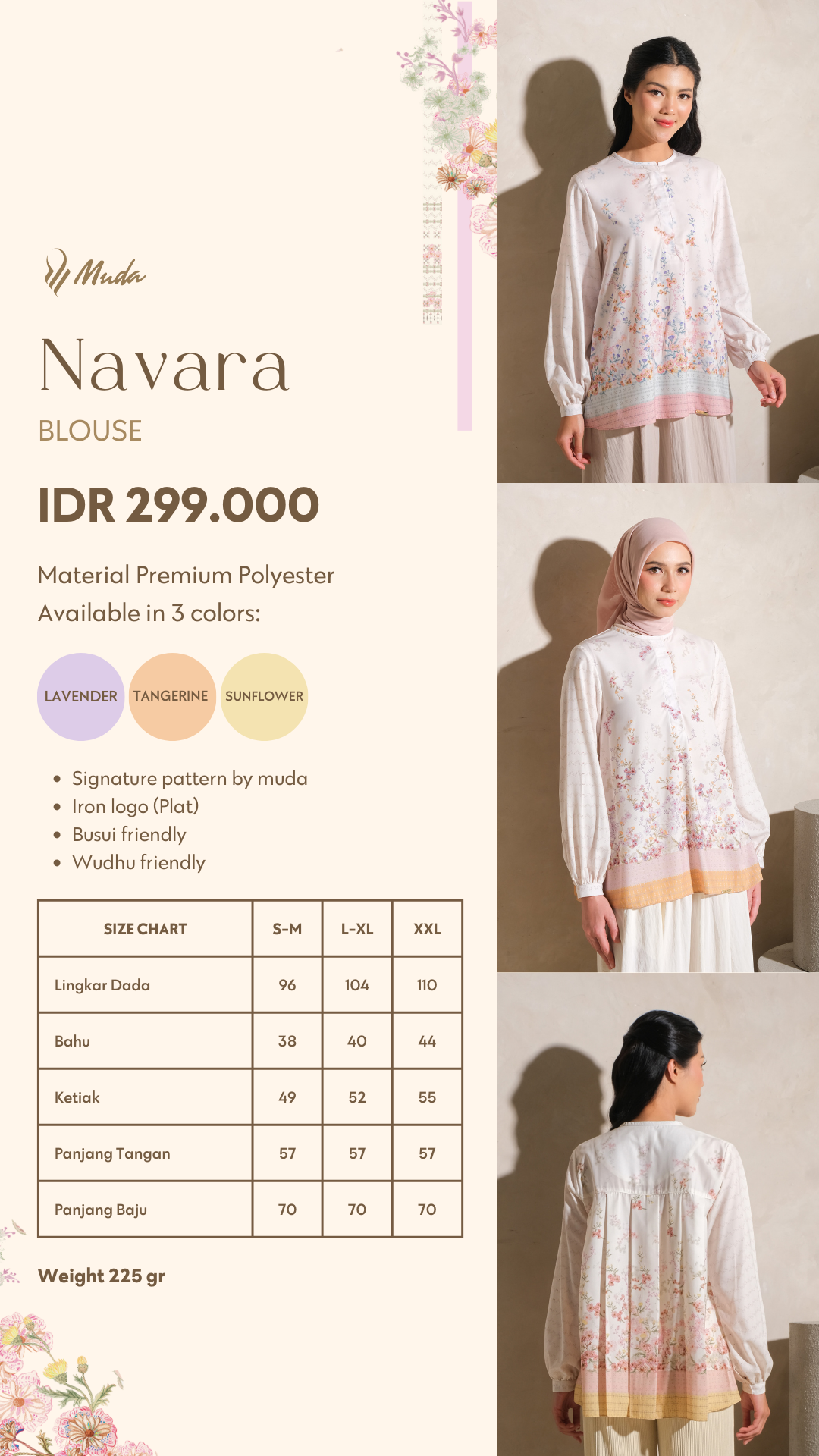 NAVARA BLOUSE - SUNFLOWER