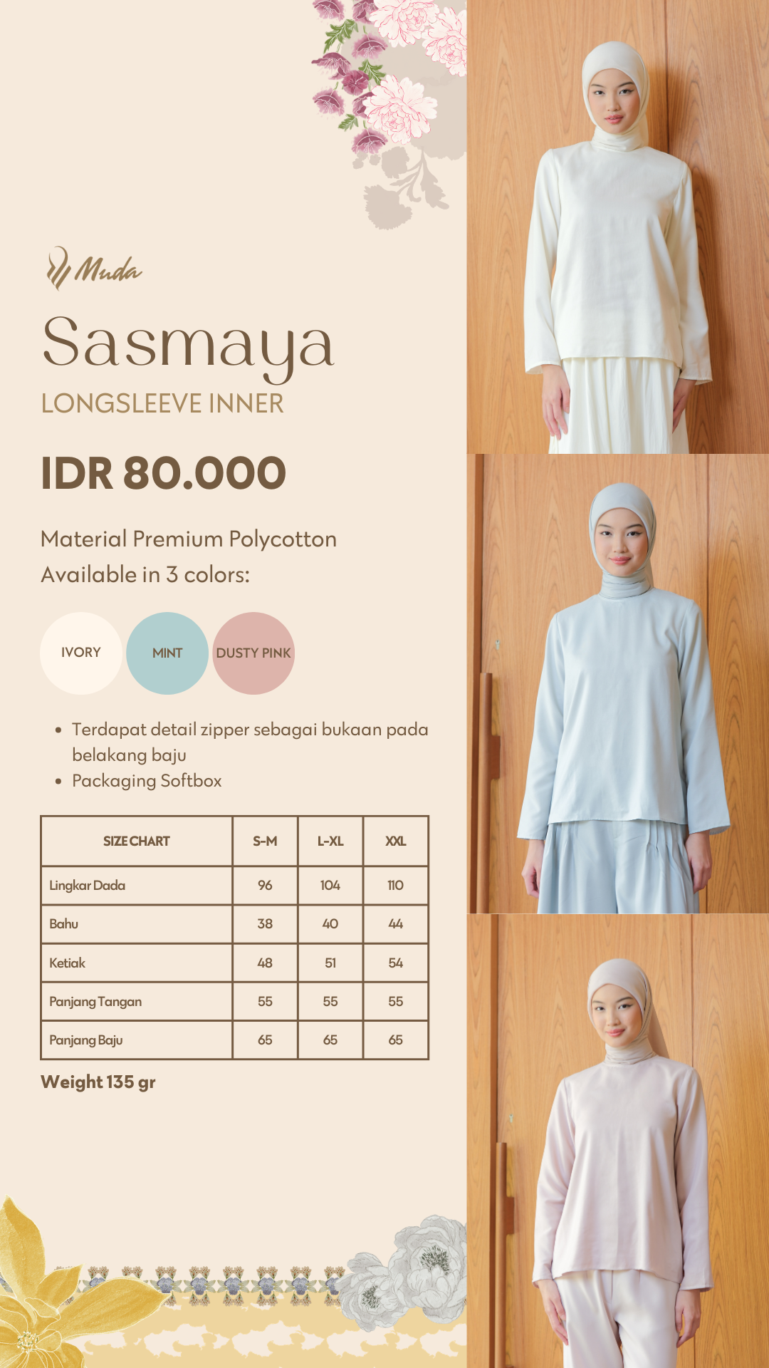 SASMAYA LONGSLEEVE INNER - MINT