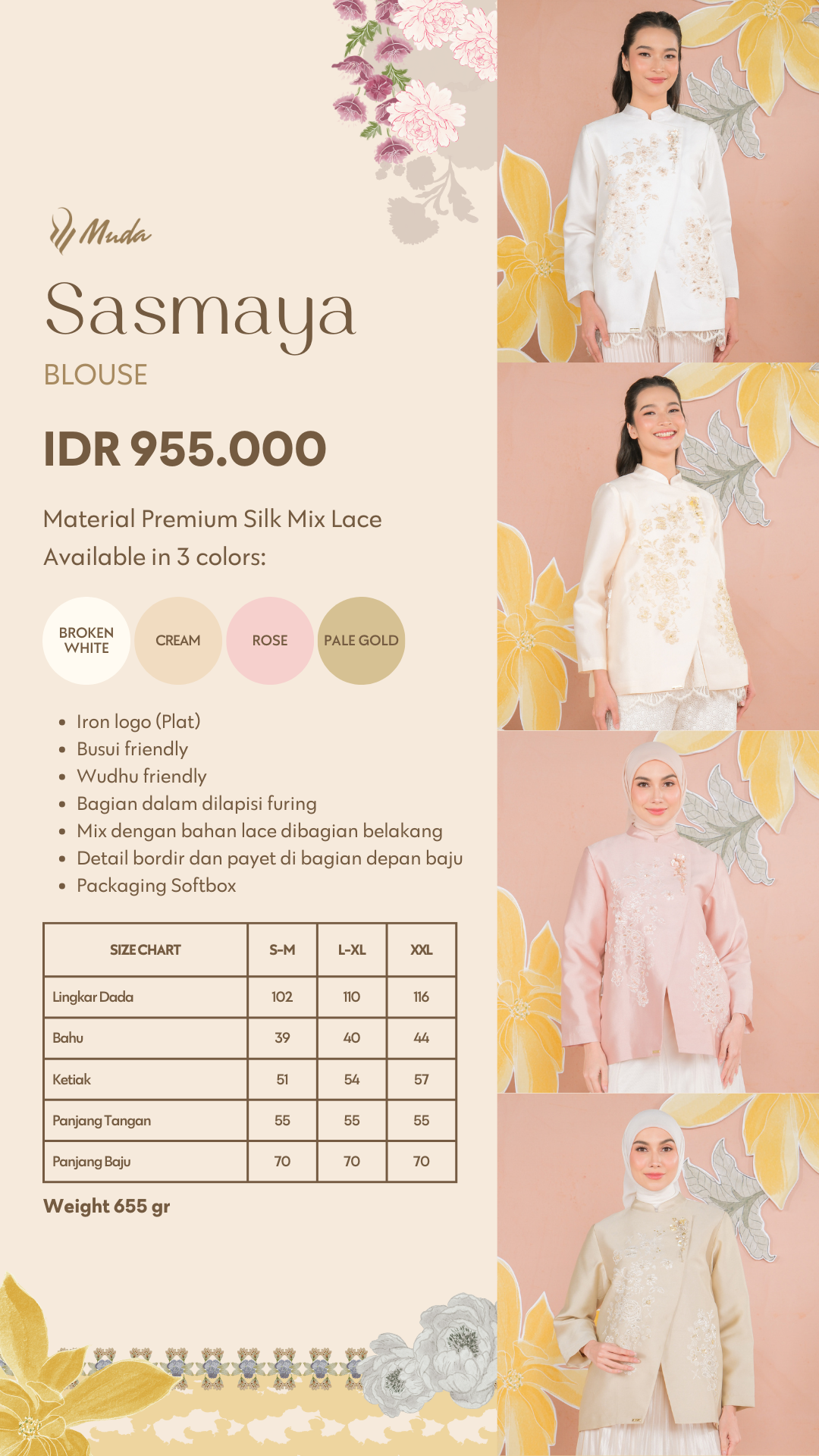 SASMAYA BLOUSE - ROSE