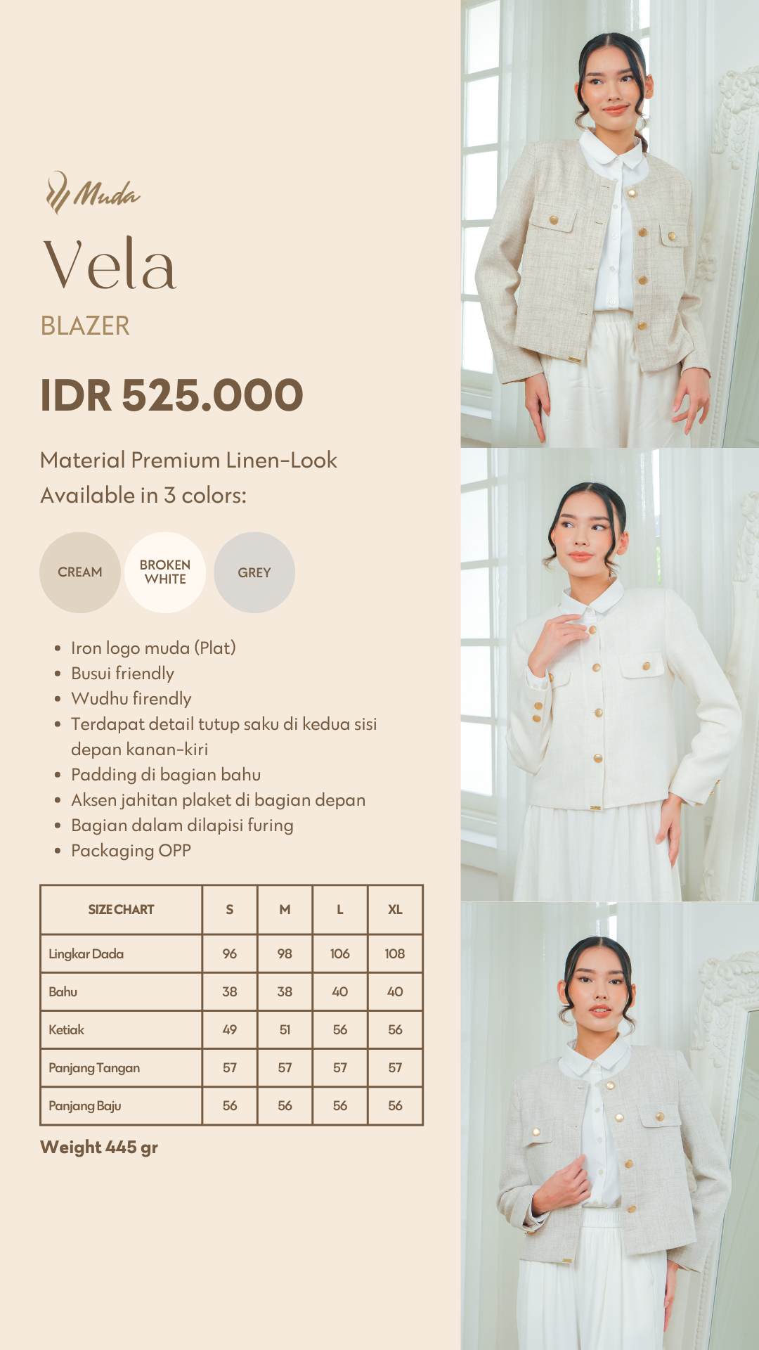 VELA BLAZER - GREY