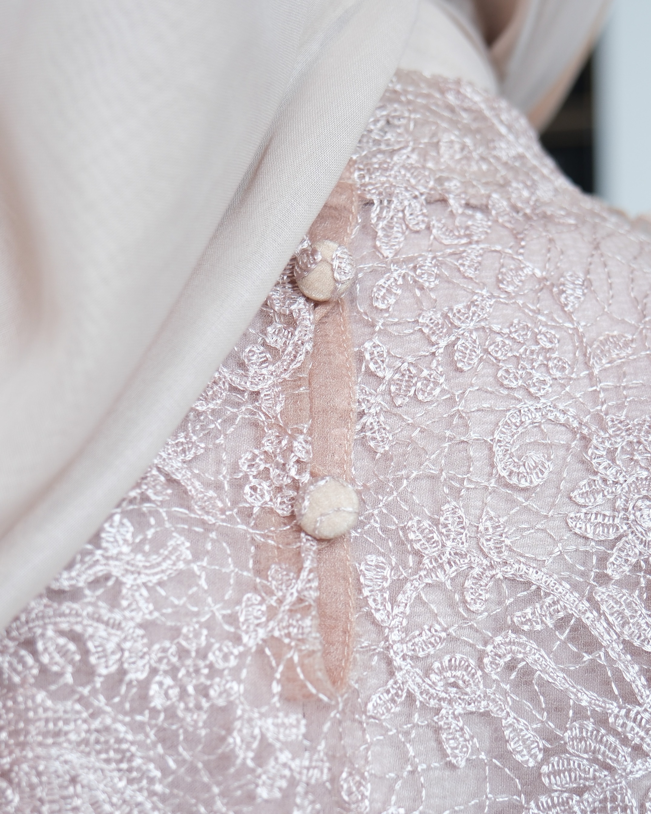 SASMAYA MIDI DRESS - DUSTY PINK