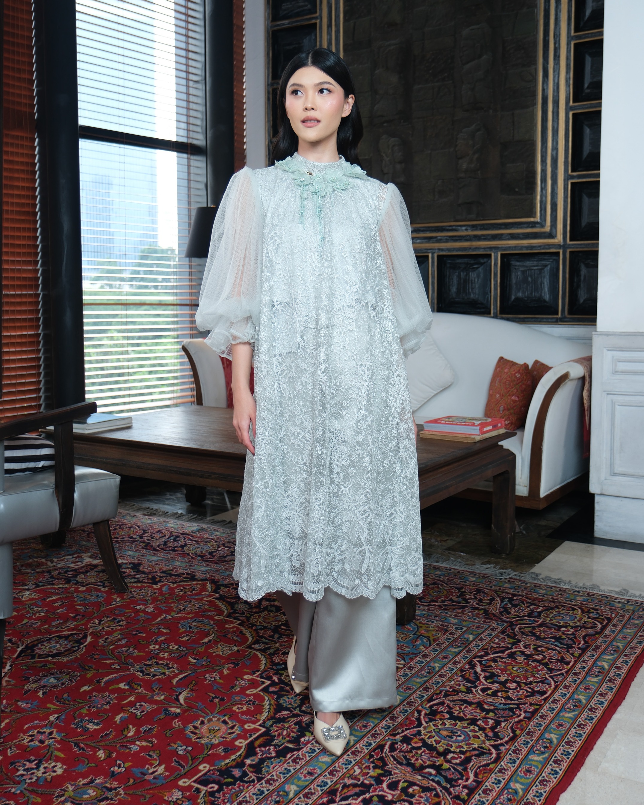 SASMAYA MIDI DRESS - MINT