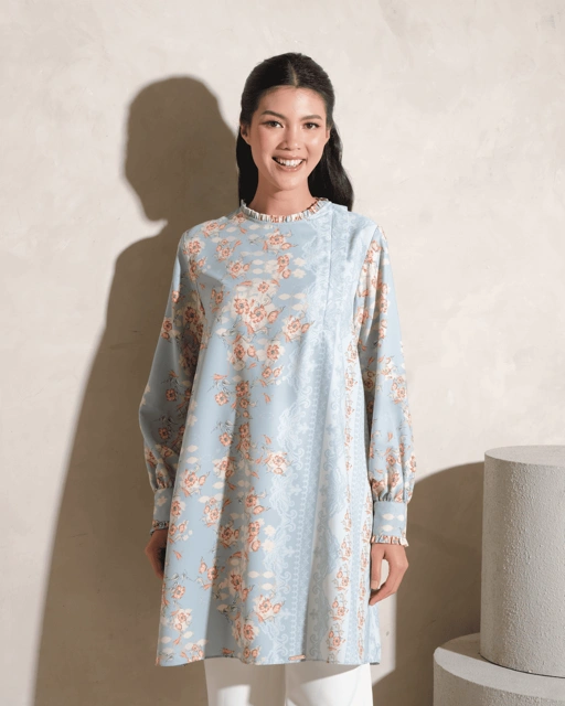 Image of AMAYA TUNIC - BLUE