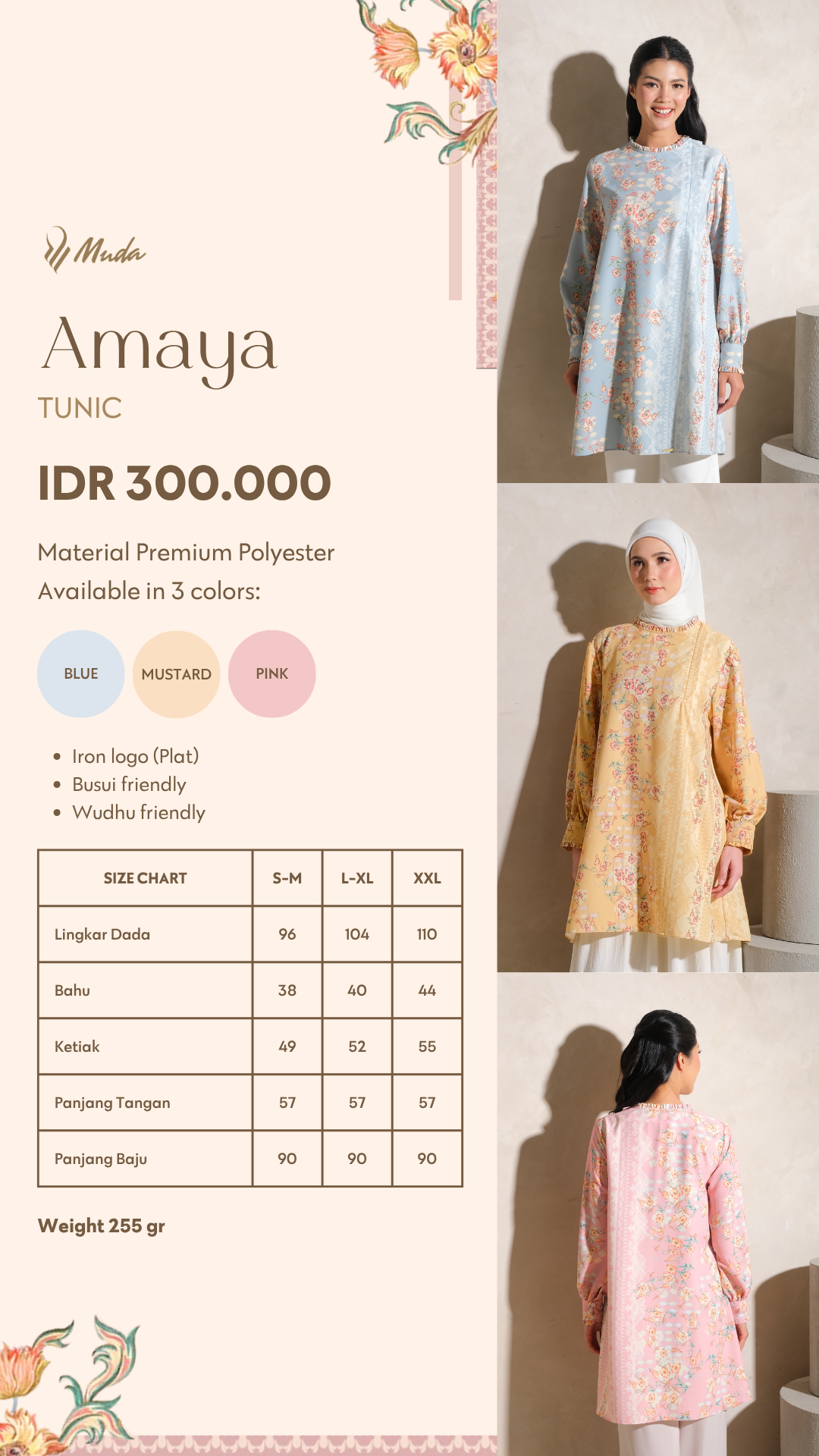 AMAYA TUNIC - BLUE