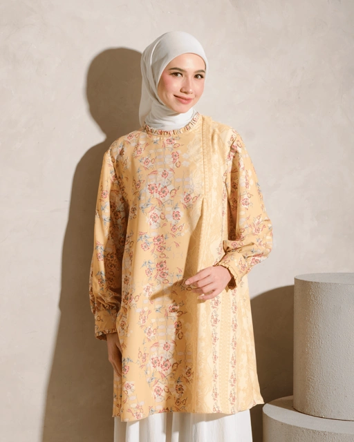 Image of AMAYA TUNIC - MUSTARD