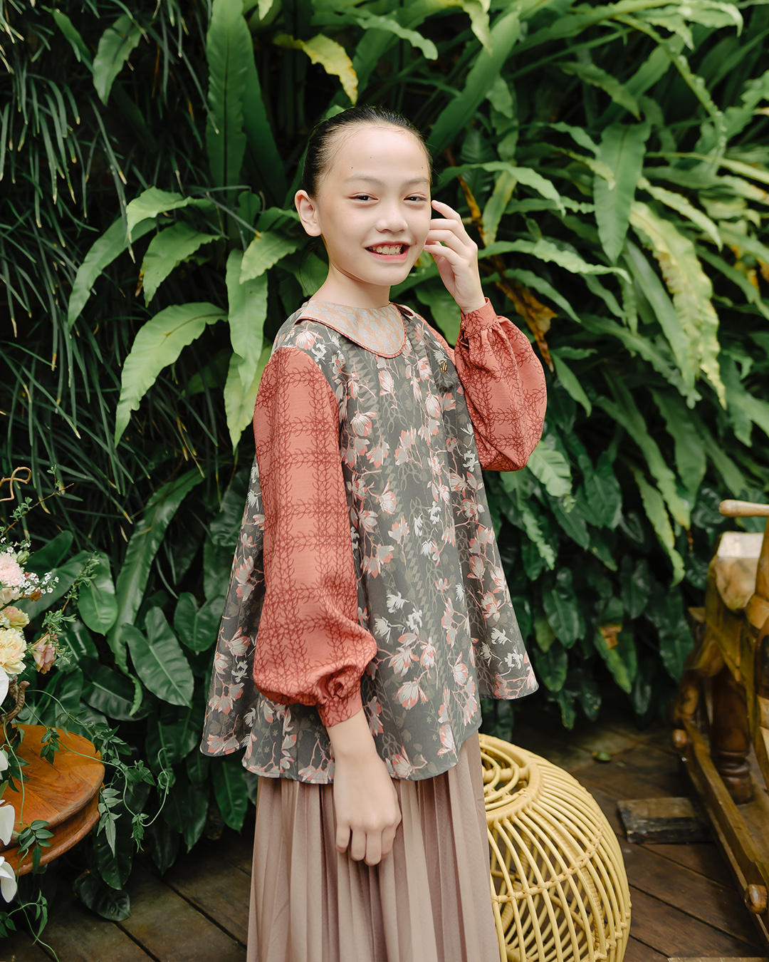 ANANDAYU BLOUSE ANAK - TERRACOTTA