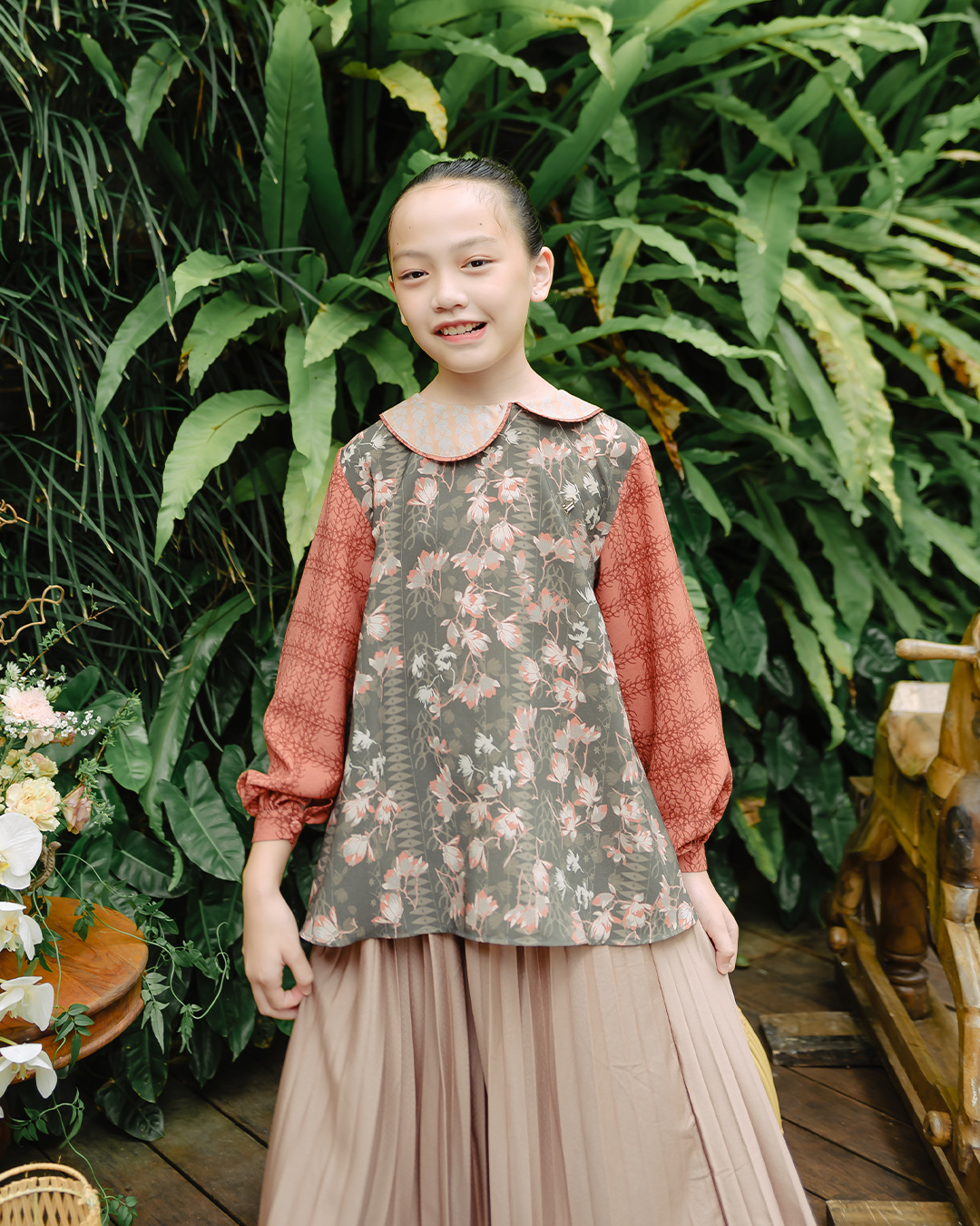 ANANDAYU BLOUSE ANAK - TERRACOTTA
