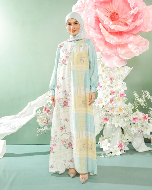 Image of BLOOME DRESS - AQUA