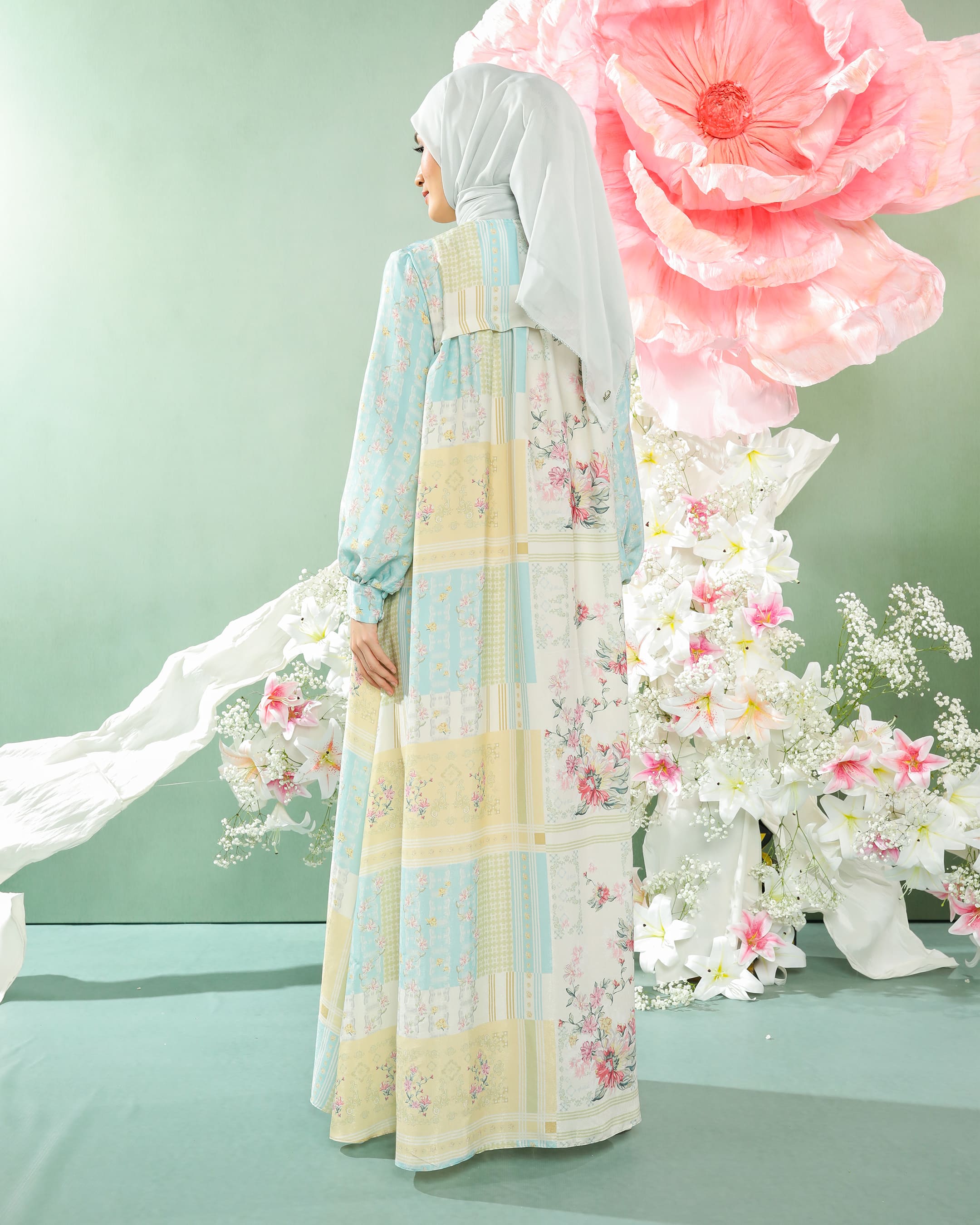 BLOOME DRESS - AQUA