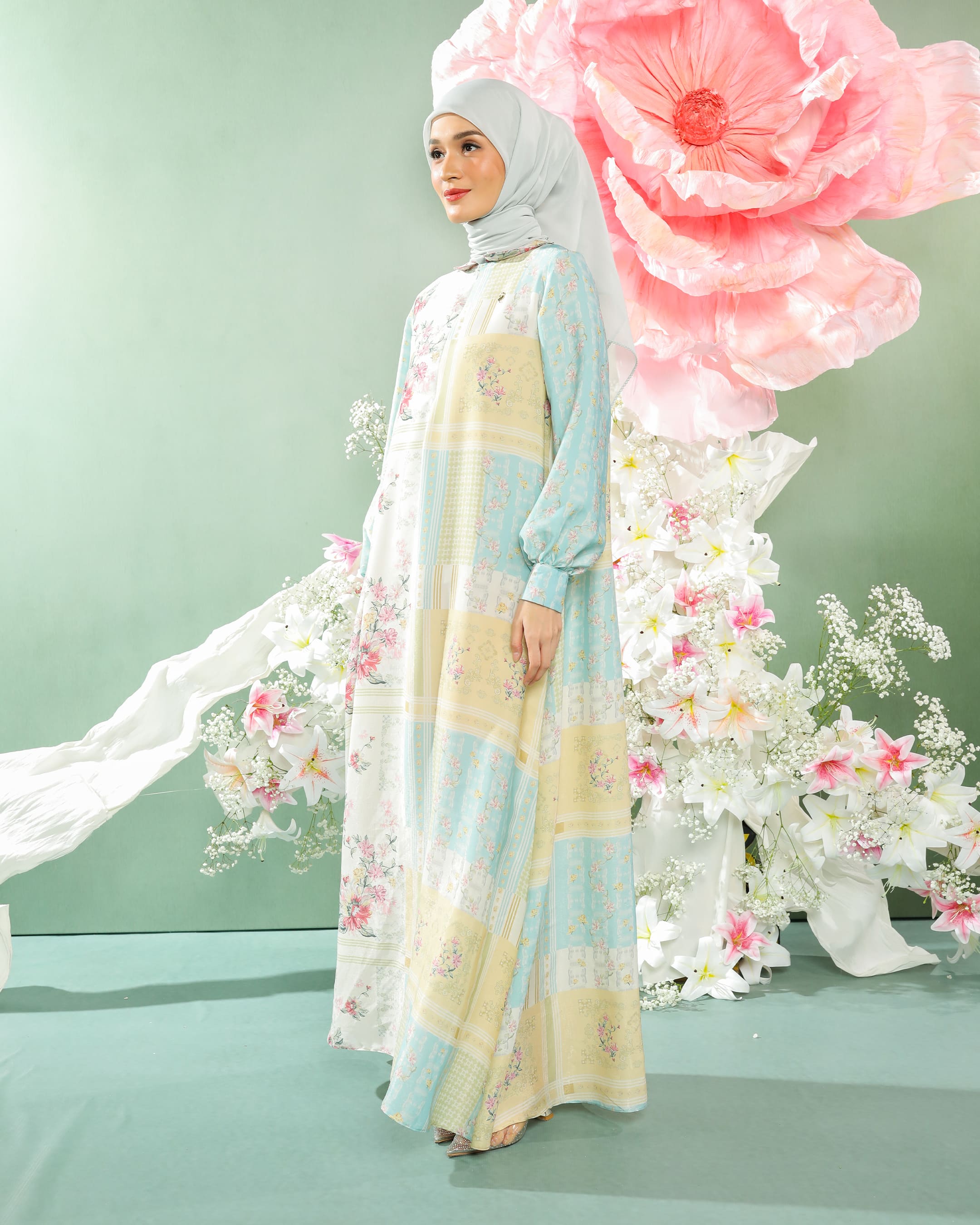 BLOOME DRESS - AQUA