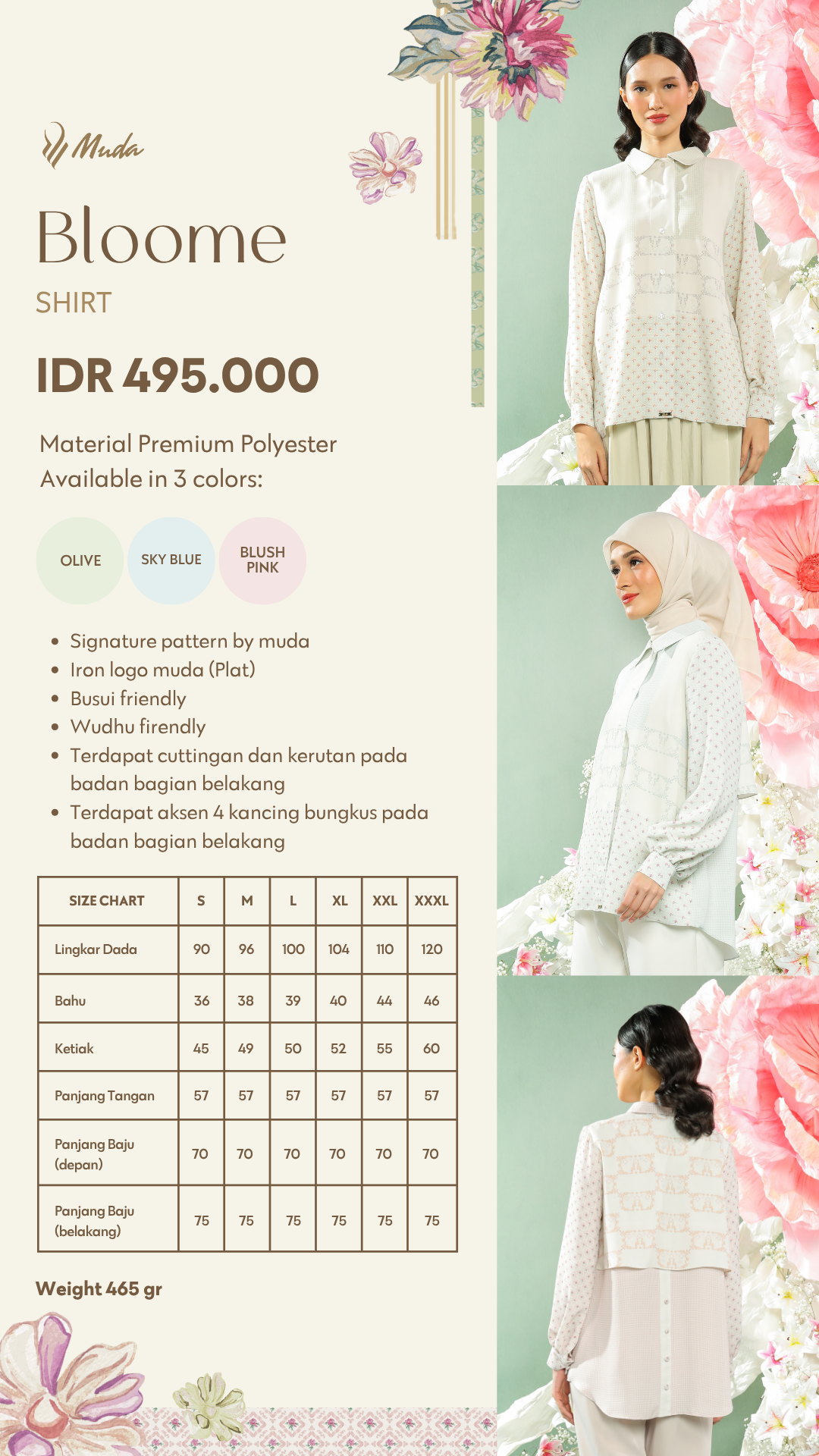 BLOOME SHIRT - SKY BLUE