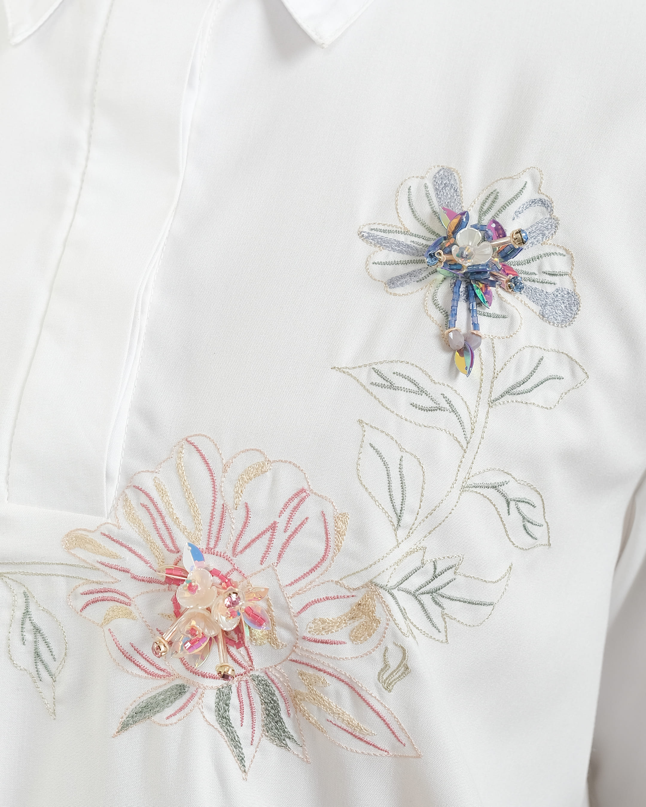 CALYTA BLOUSE - BROKEN WHITE
