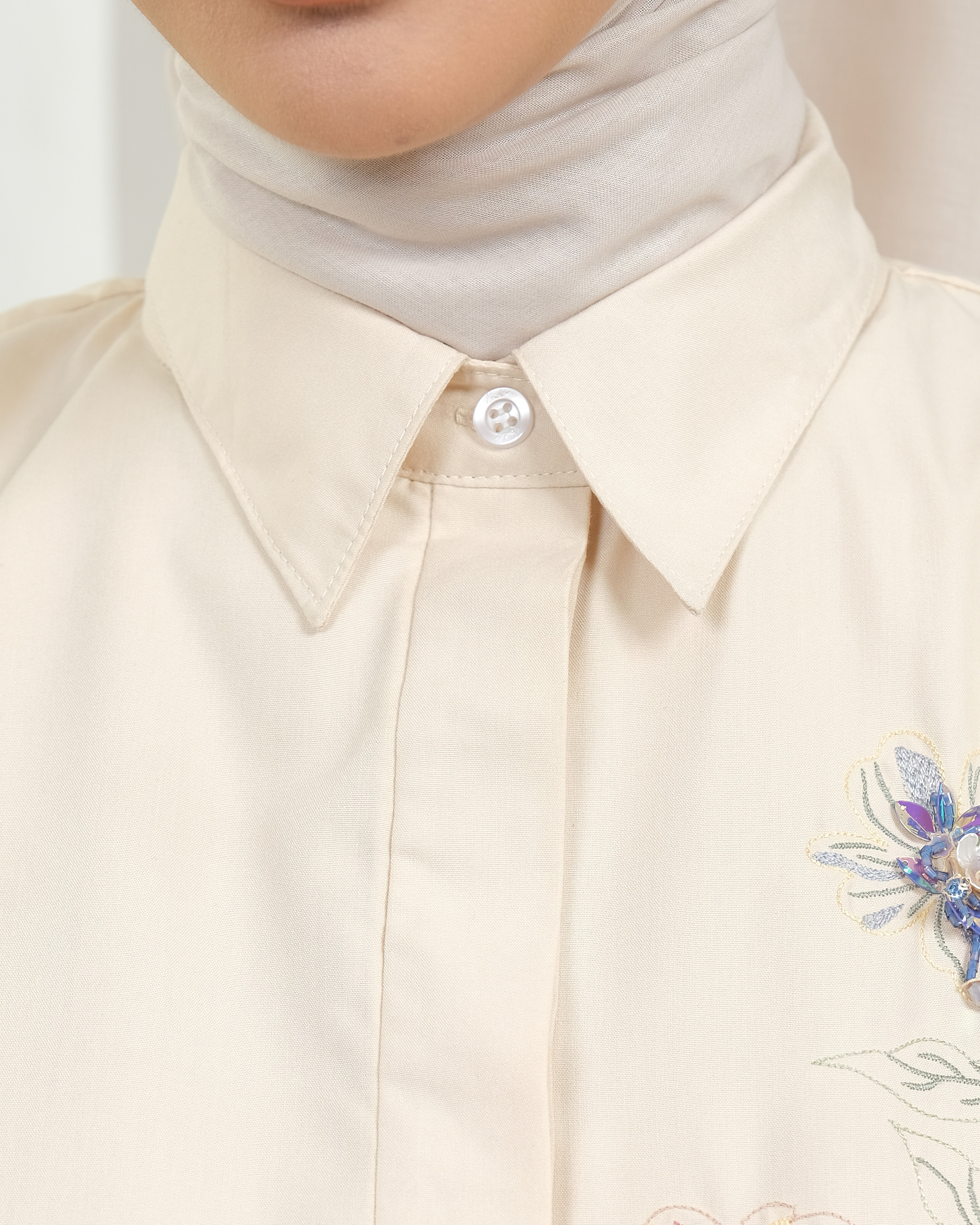CALYTA BLOUSE - CREME