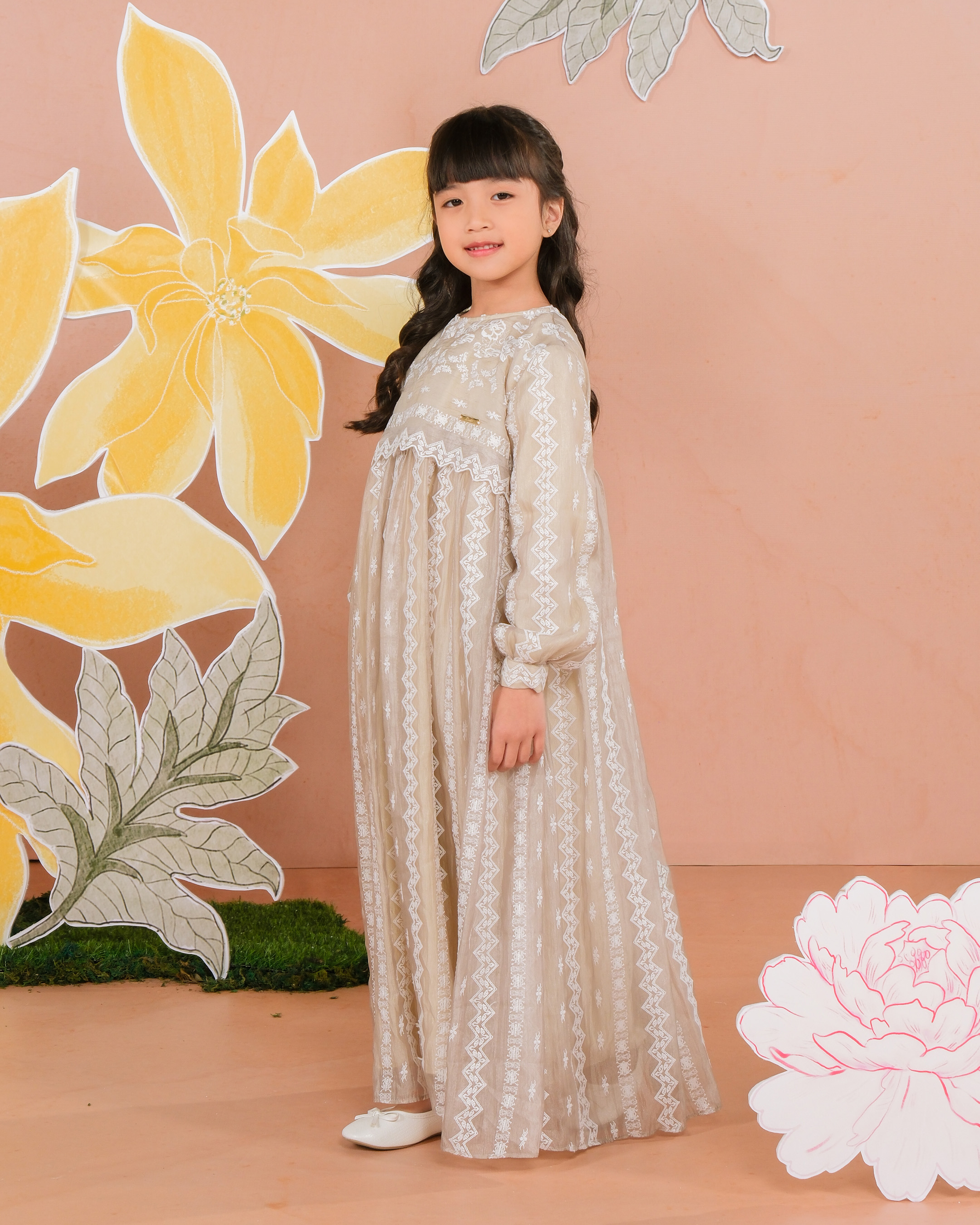 CEMPAKA DRESS ANAK - DOVE
