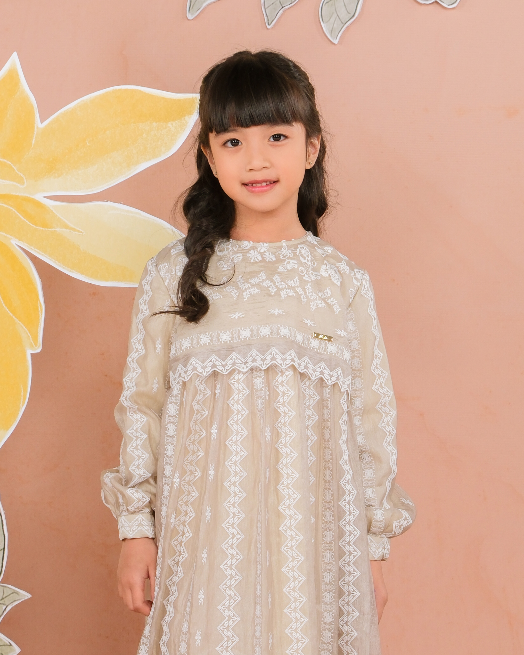 CEMPAKA DRESS ANAK - DOVE