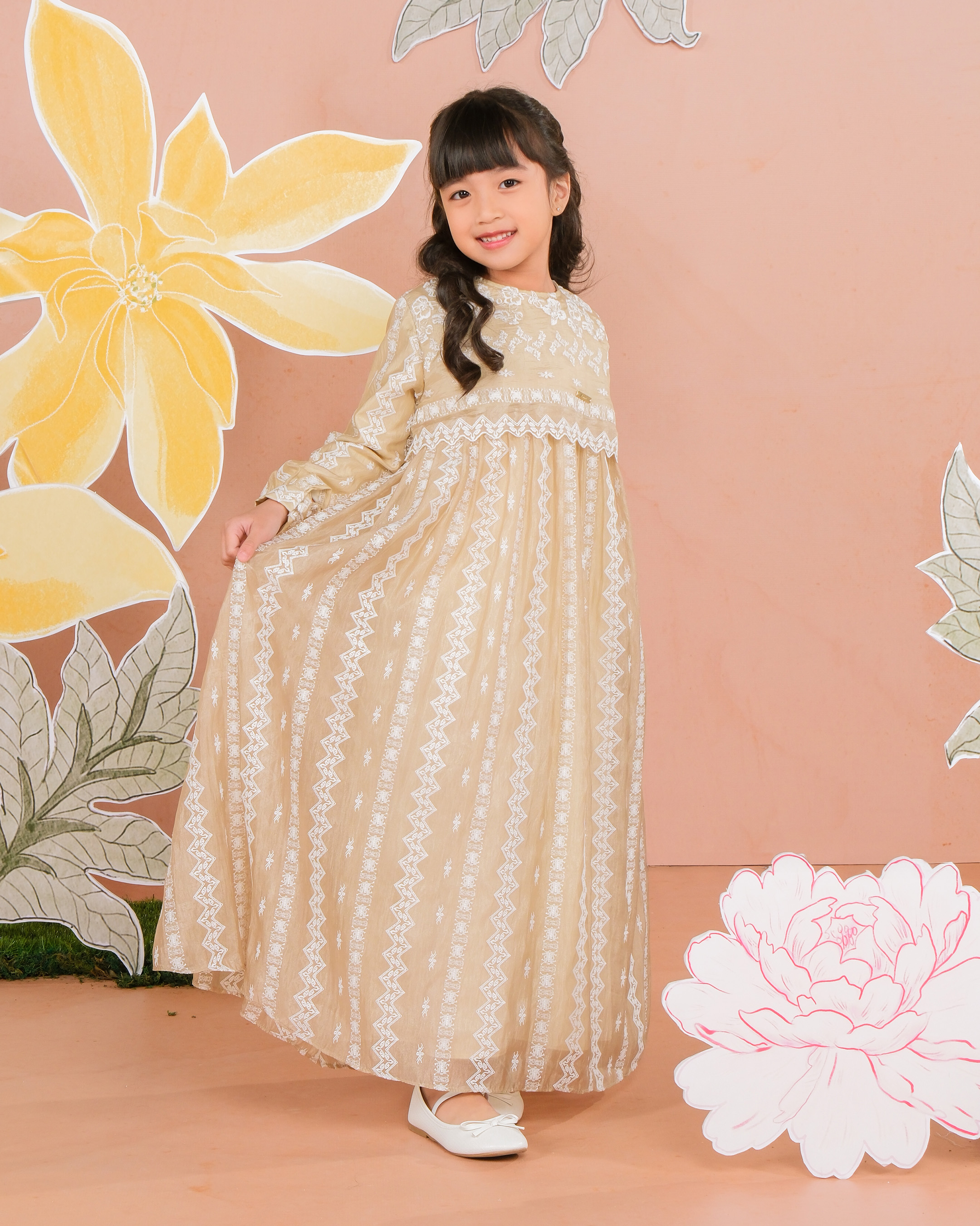 CEMPAKA DRESS ANAK - OLIVE