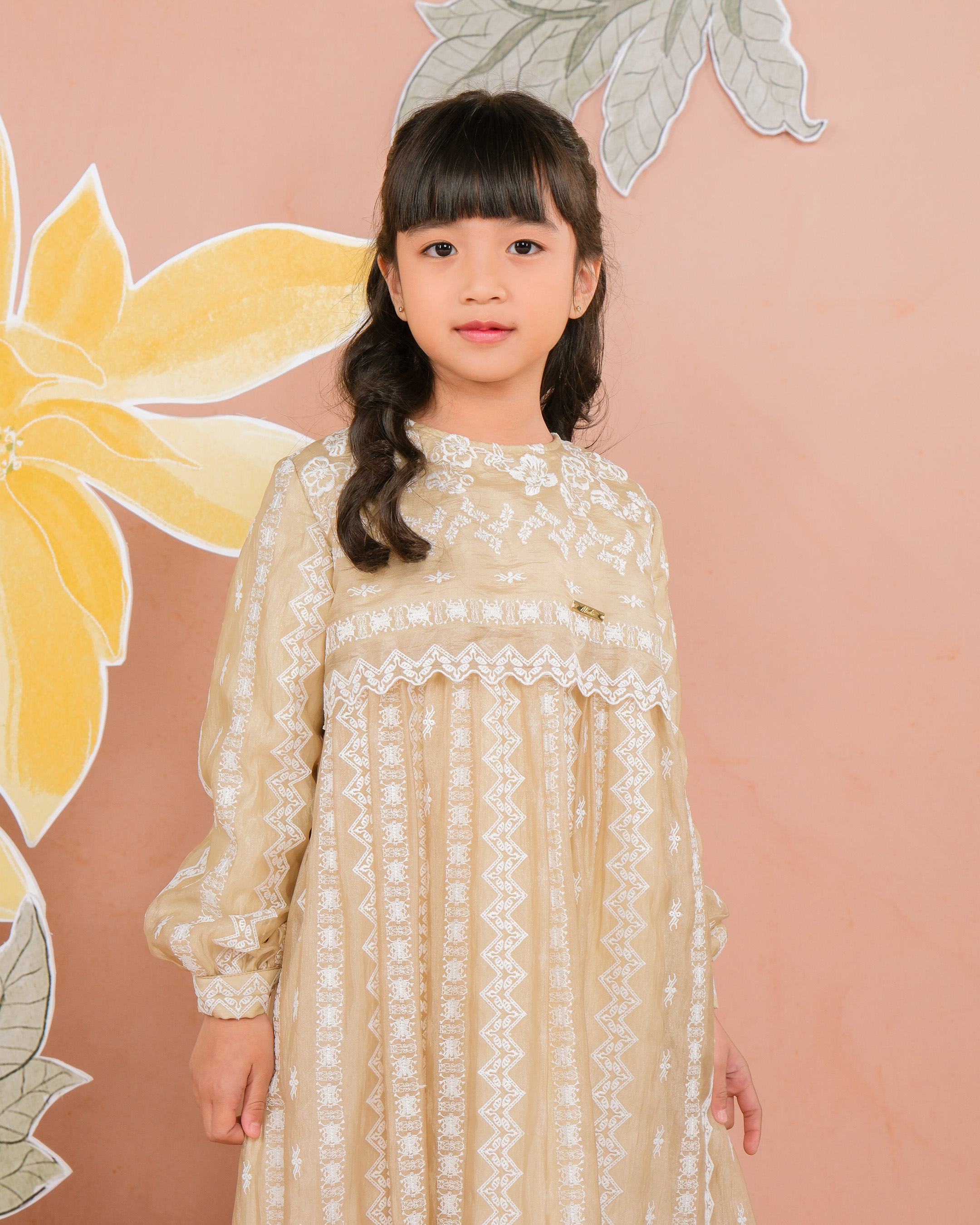 CEMPAKA DRESS ANAK - OLIVE