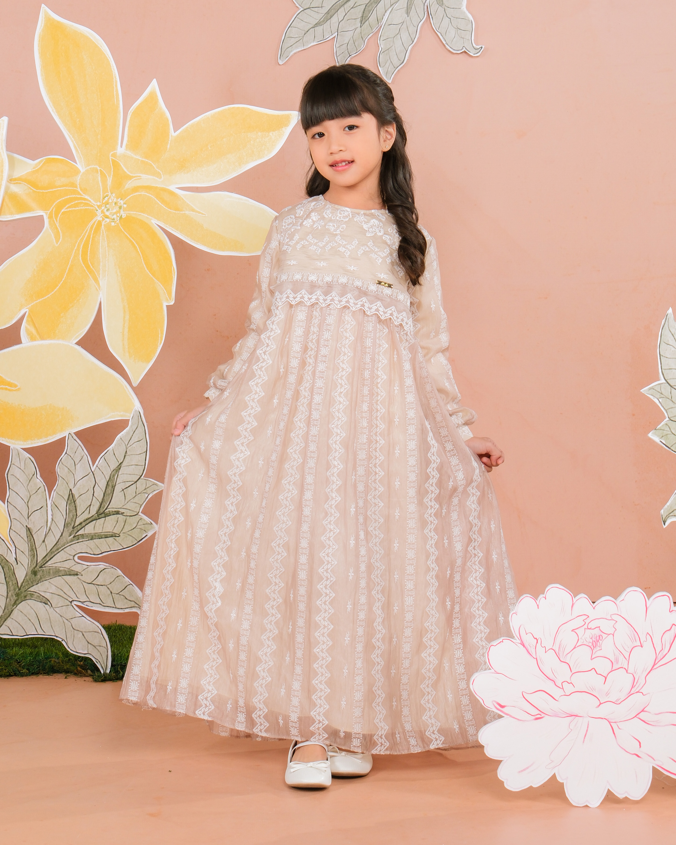 CEMPAKA DRESS ANAK - ROSE