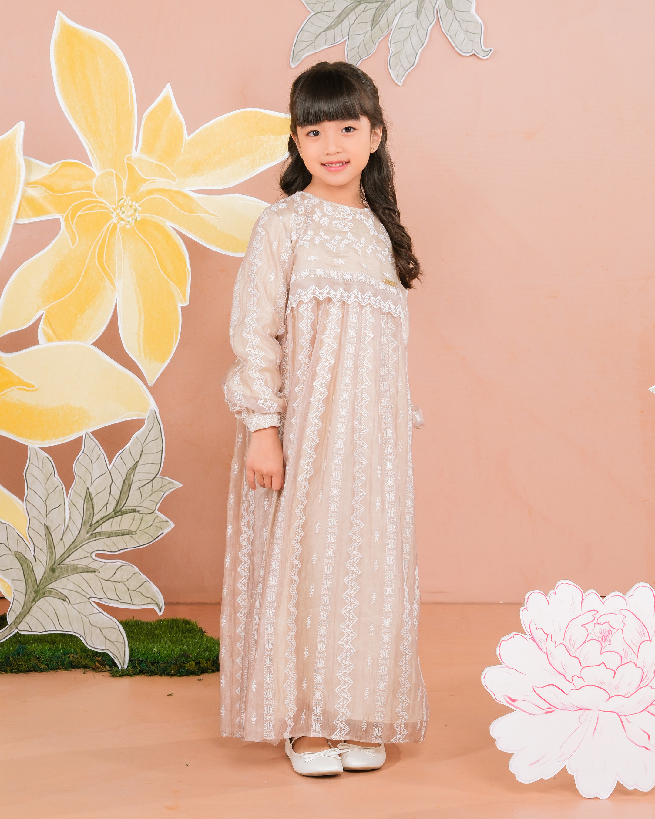 CEMPAKA DRESS ANAK - ROSE