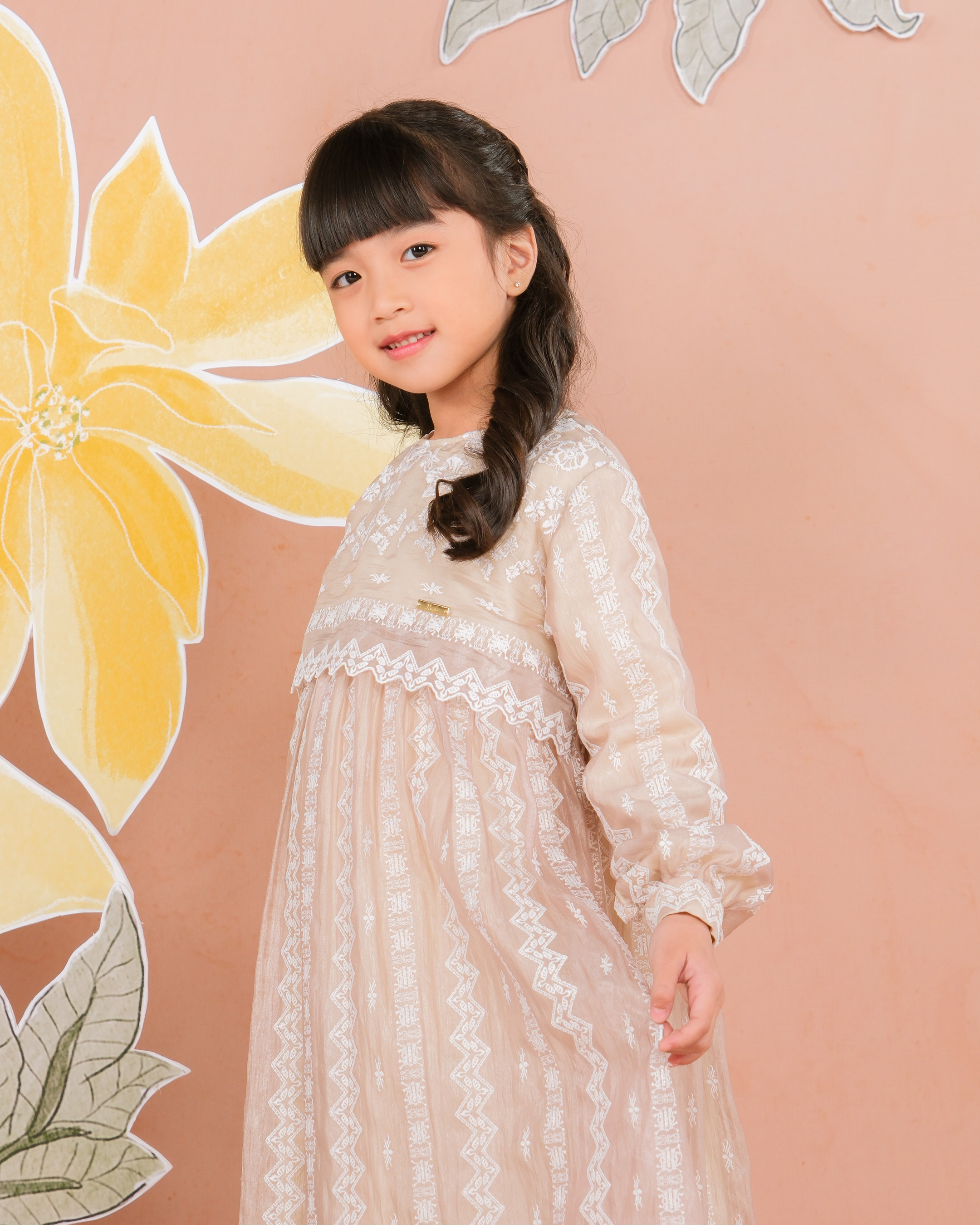 CEMPAKA DRESS ANAK - ROSE