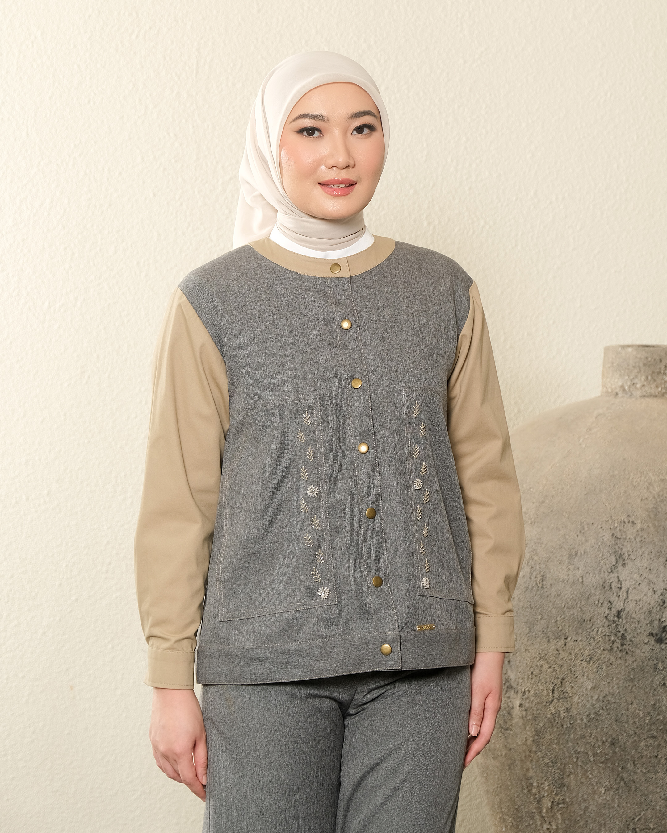 EDREA JACKET - CHARCOAL GREY